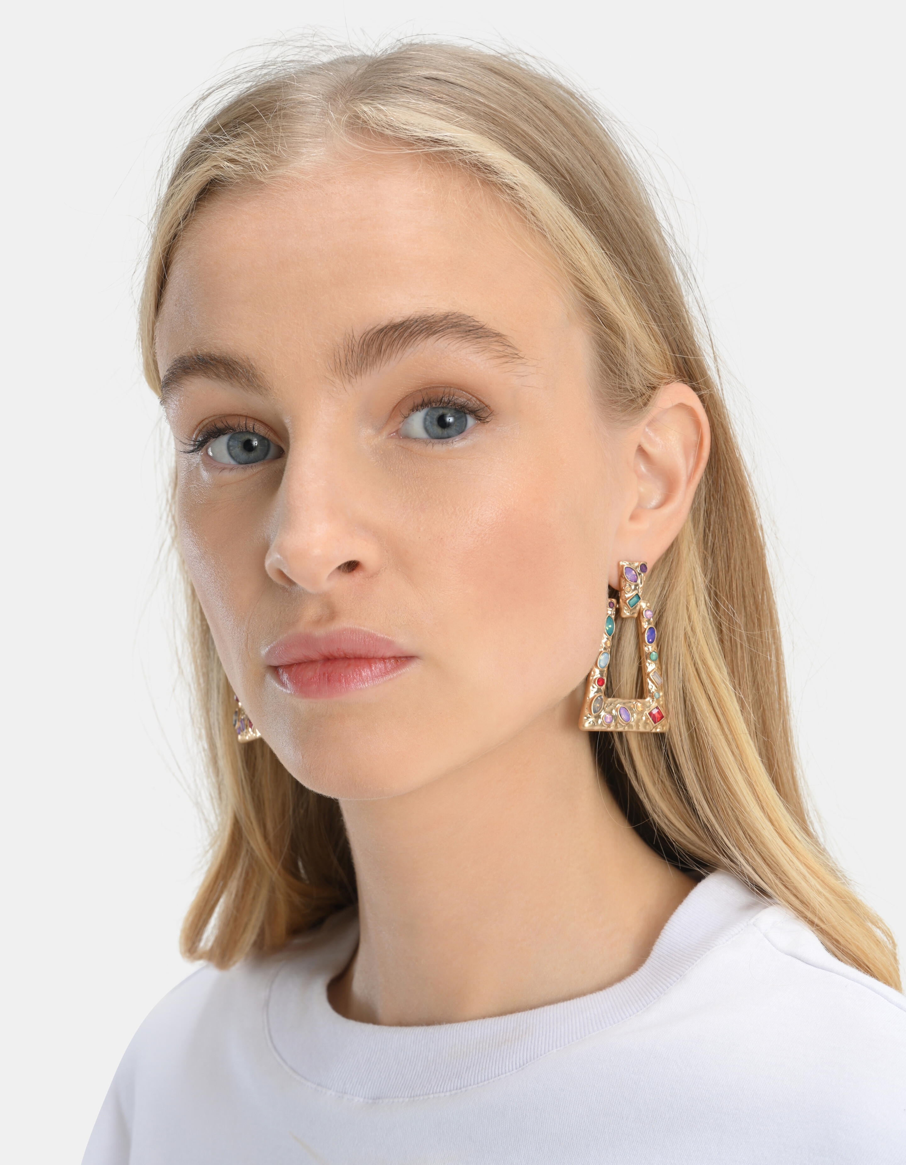 Coloured Recktangle Oorbellen SHOEBY ACCESSOIRES
