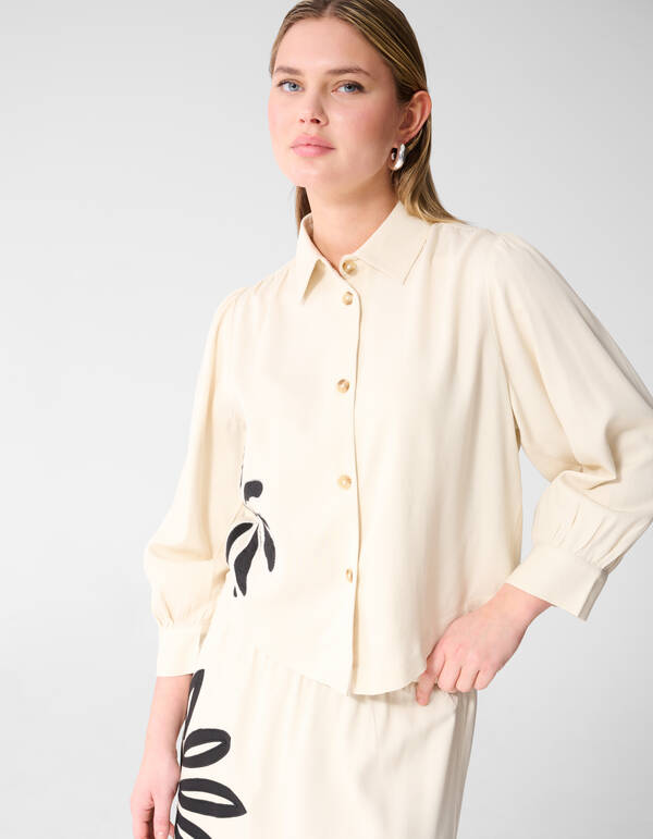 Embroidery Blouse Gebroken Wit SHOEBY WOMEN