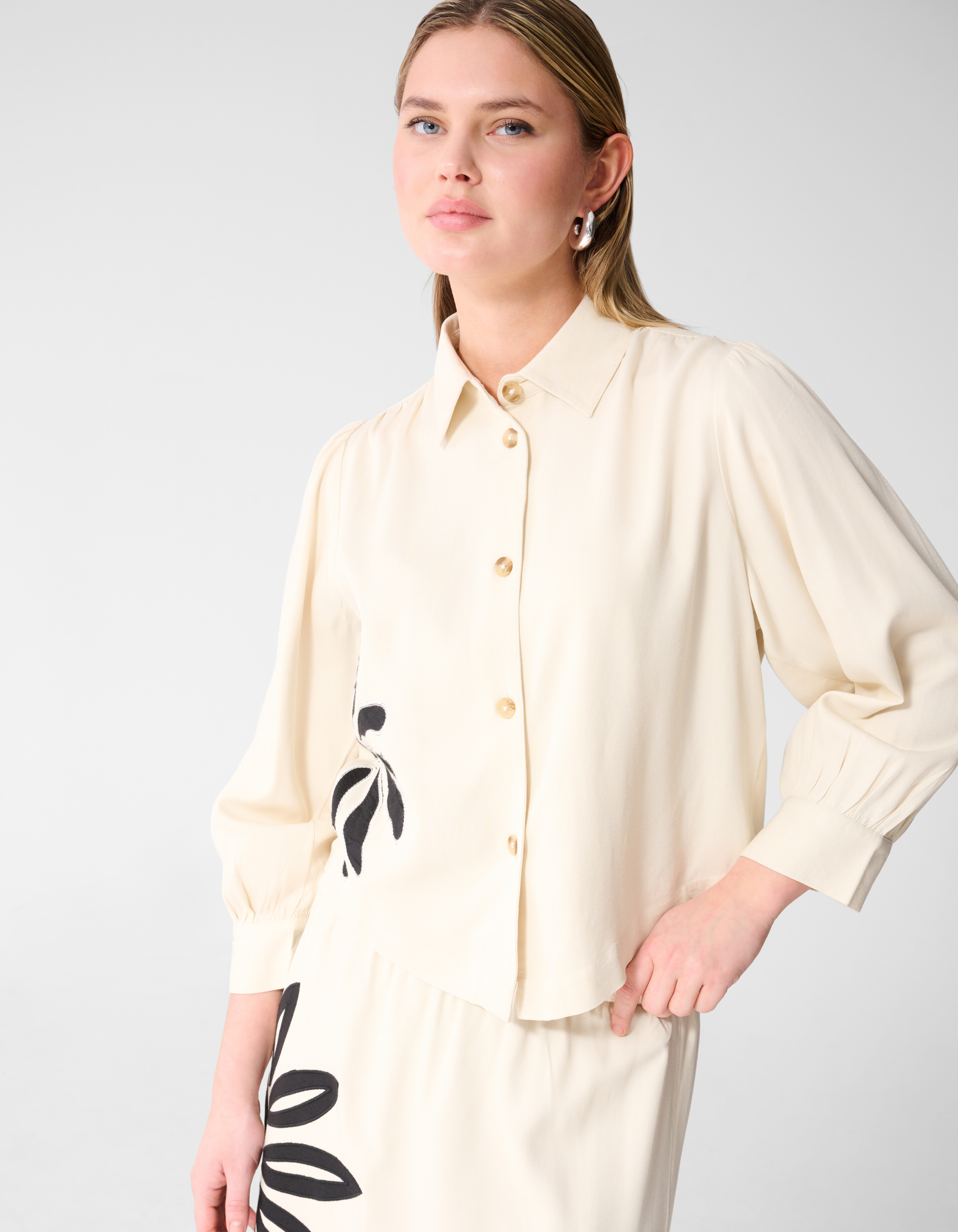 Embroidery Blouse Gebroken Wit SHOEBY WOMEN