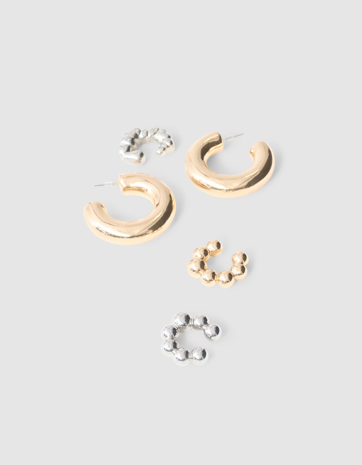 Puffed Earcuff Set Goud SHOEBY ACCESSOIRES