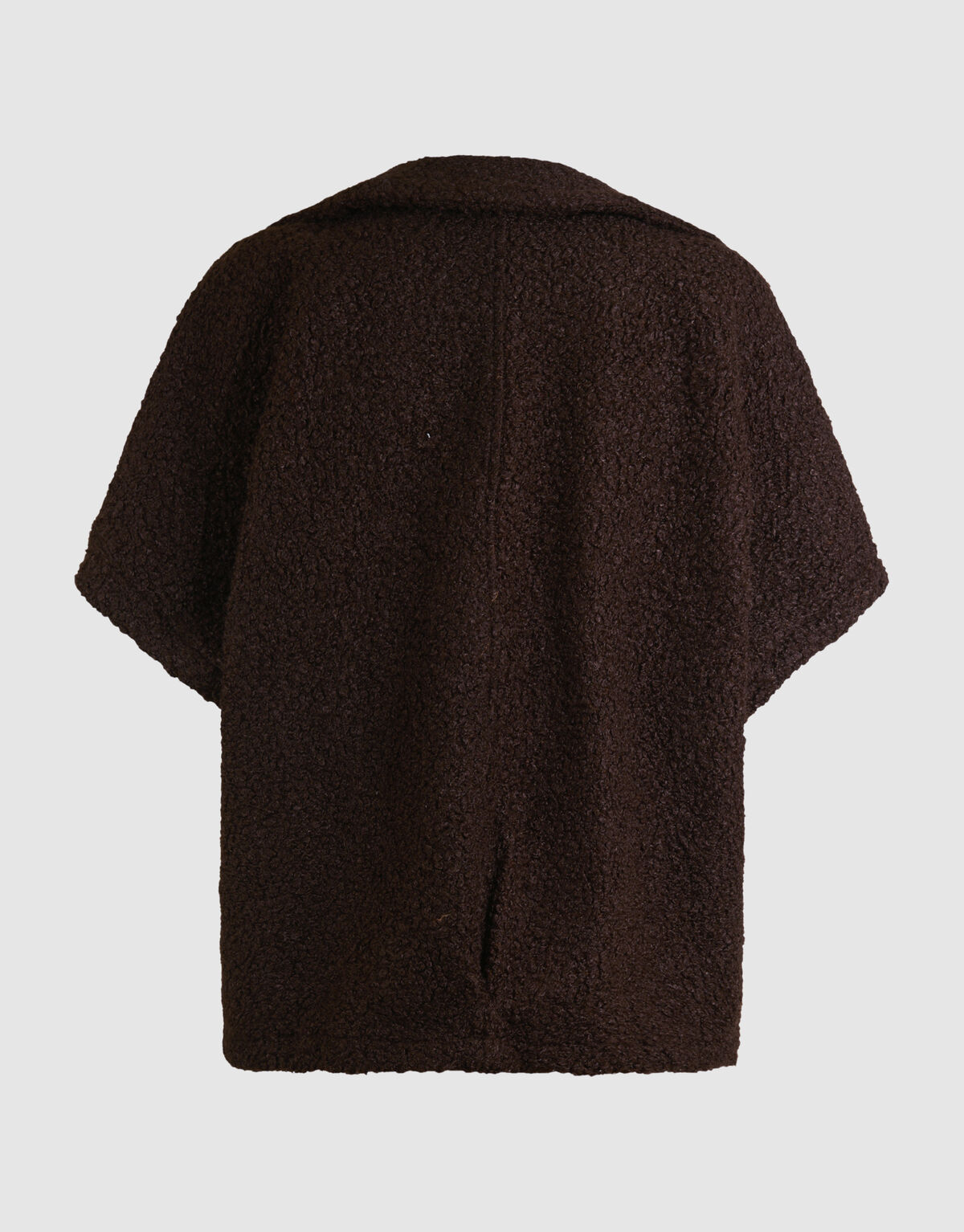 Oversized Teddy Gilet Donkerbruin SHOEBY WOMEN