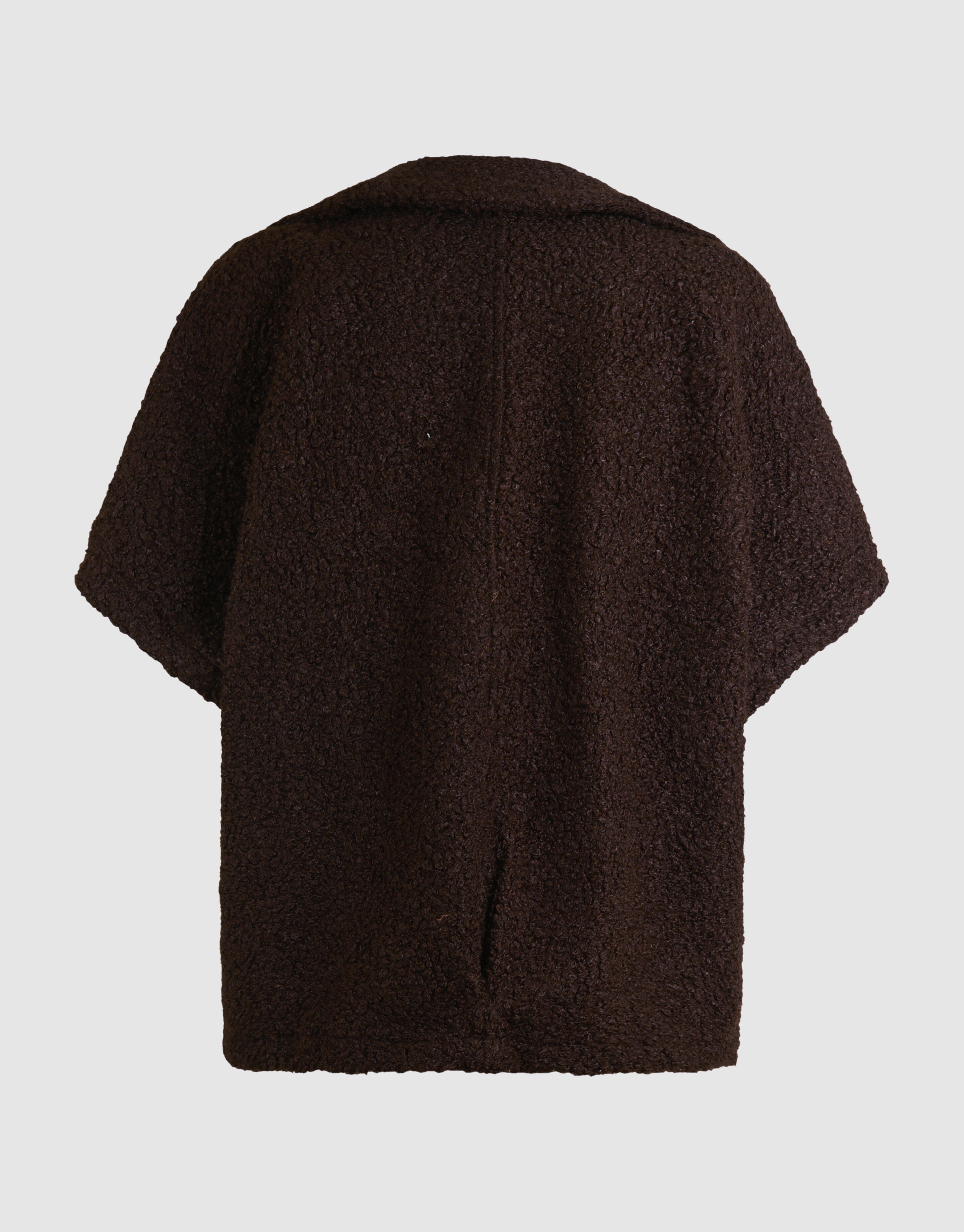 Oversized Teddy Gilet Donkerbruin SHOEBY WOMEN