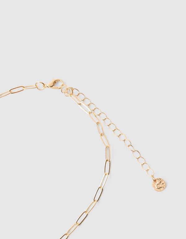 Strass Heart Ketting Roze SHOEBY ACCESSOIRES