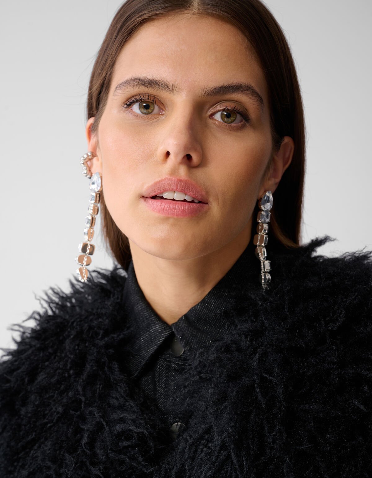 Oversized Teddy Gilet Zwart SHOEBY WOMEN