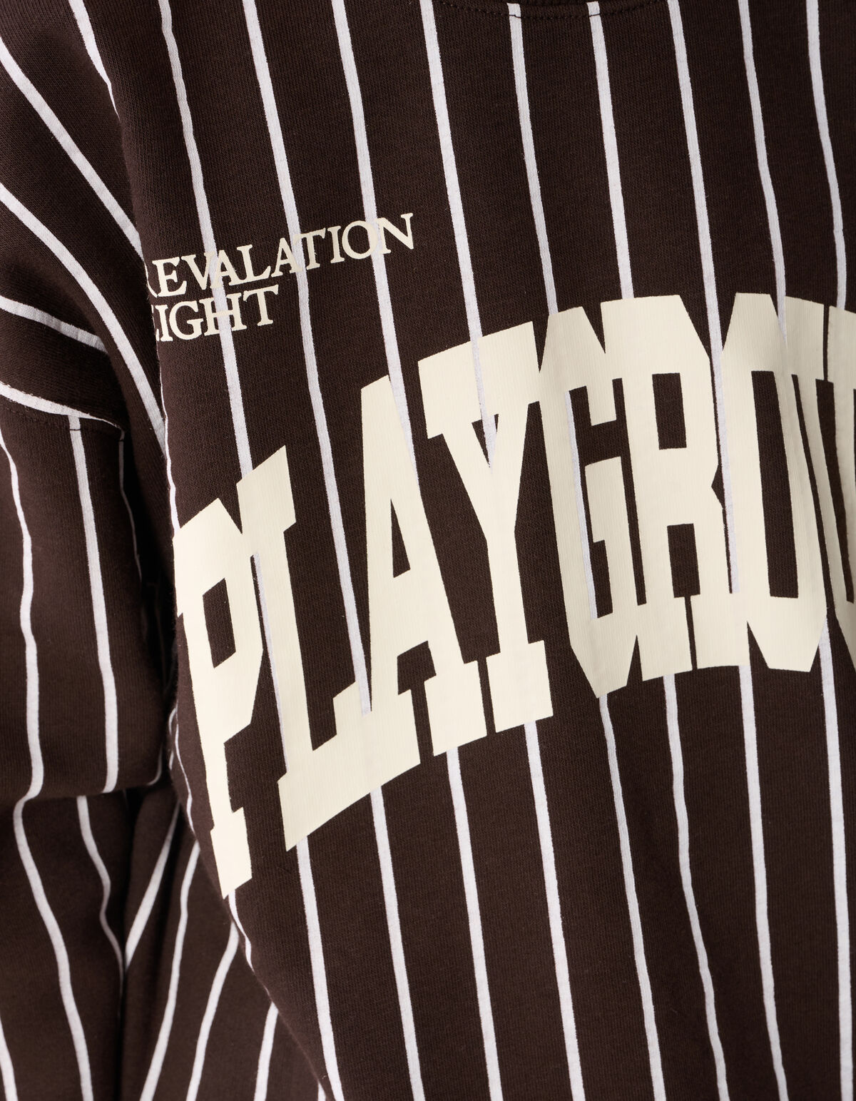 Gestreepte Baseball Sweater Bruin SHOEBY BOYS