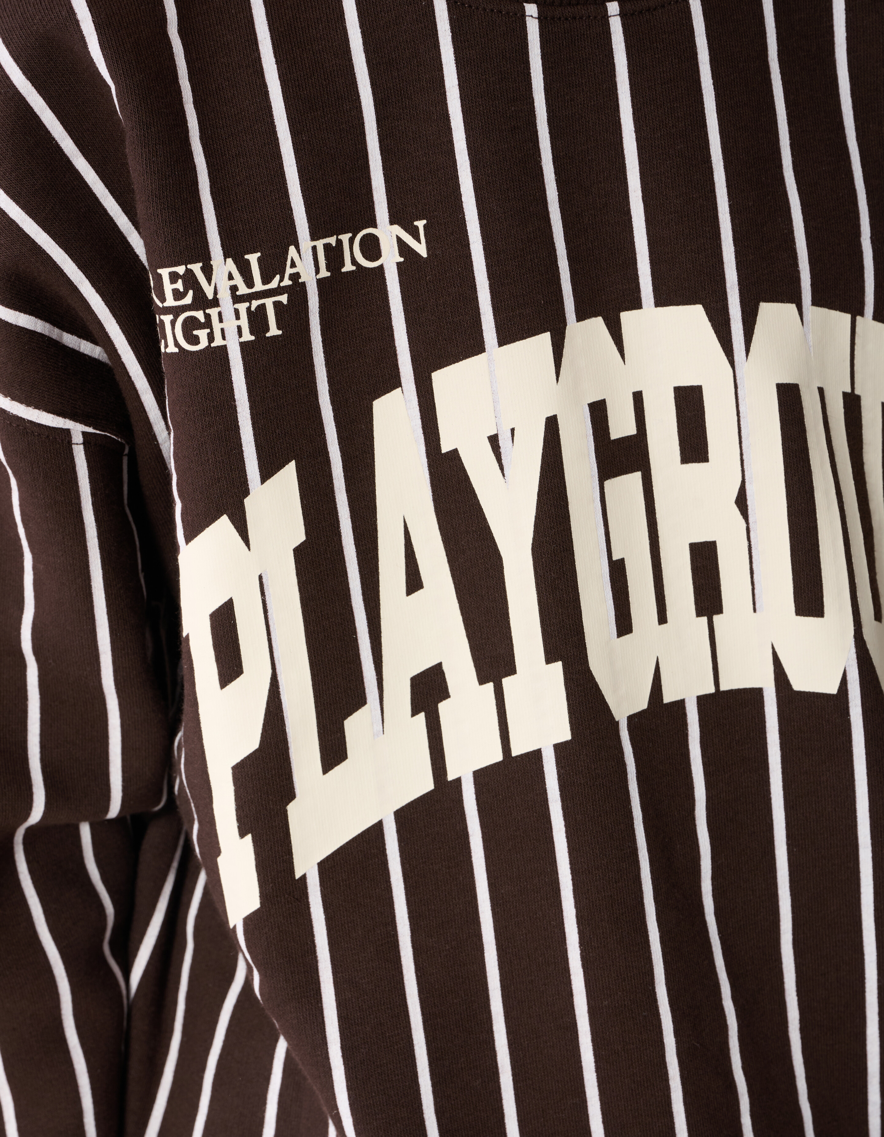Gestreepte Baseball Sweater Bruin SHOEBY BOYS