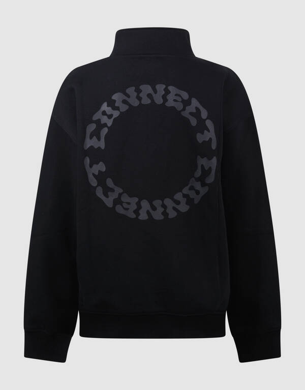 Half Zip Sweater Zwart SHOEBY BOYS