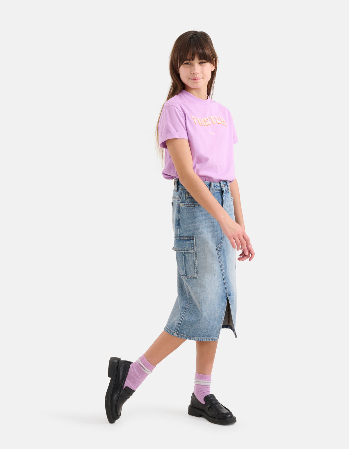 Denim Midi Skirt SHOEBY GIRLS