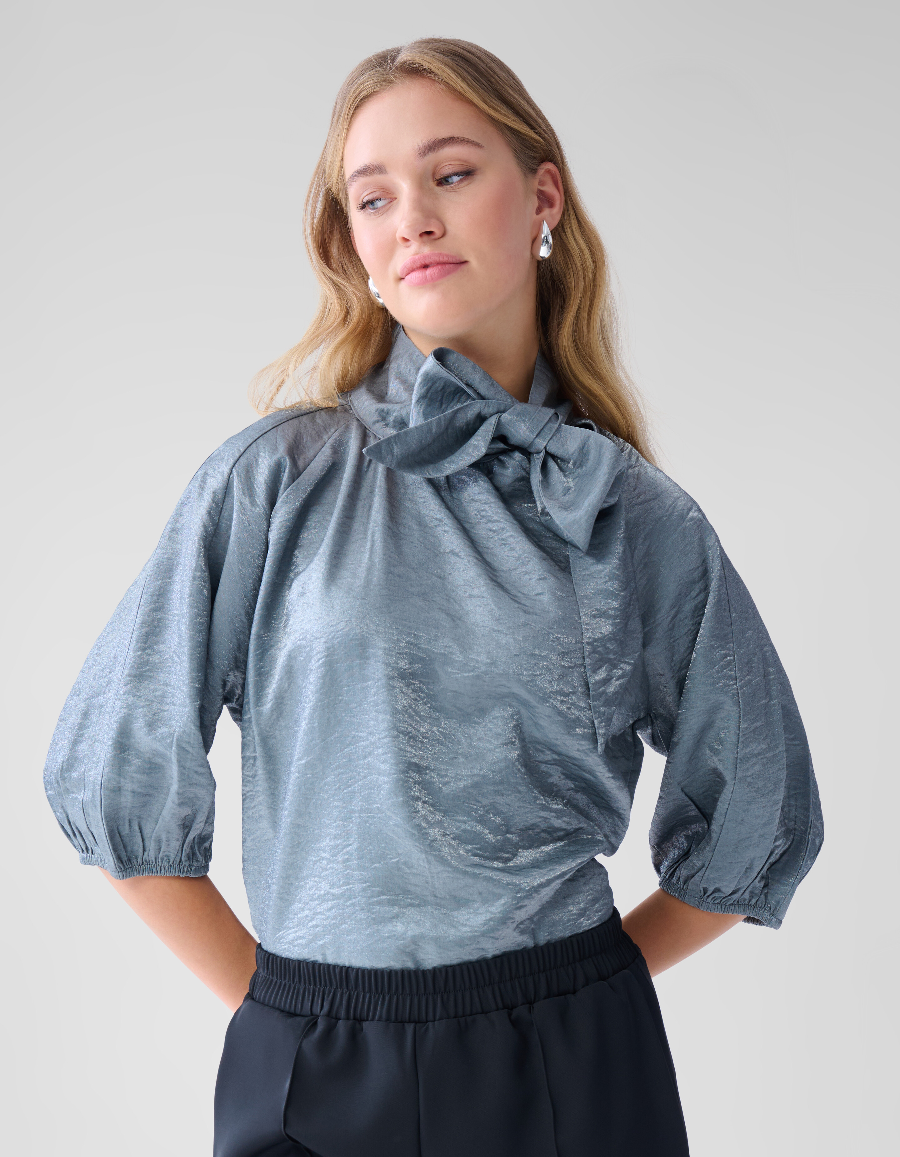 Shine Blouse Donkergrijs SHOEBY WOMEN
