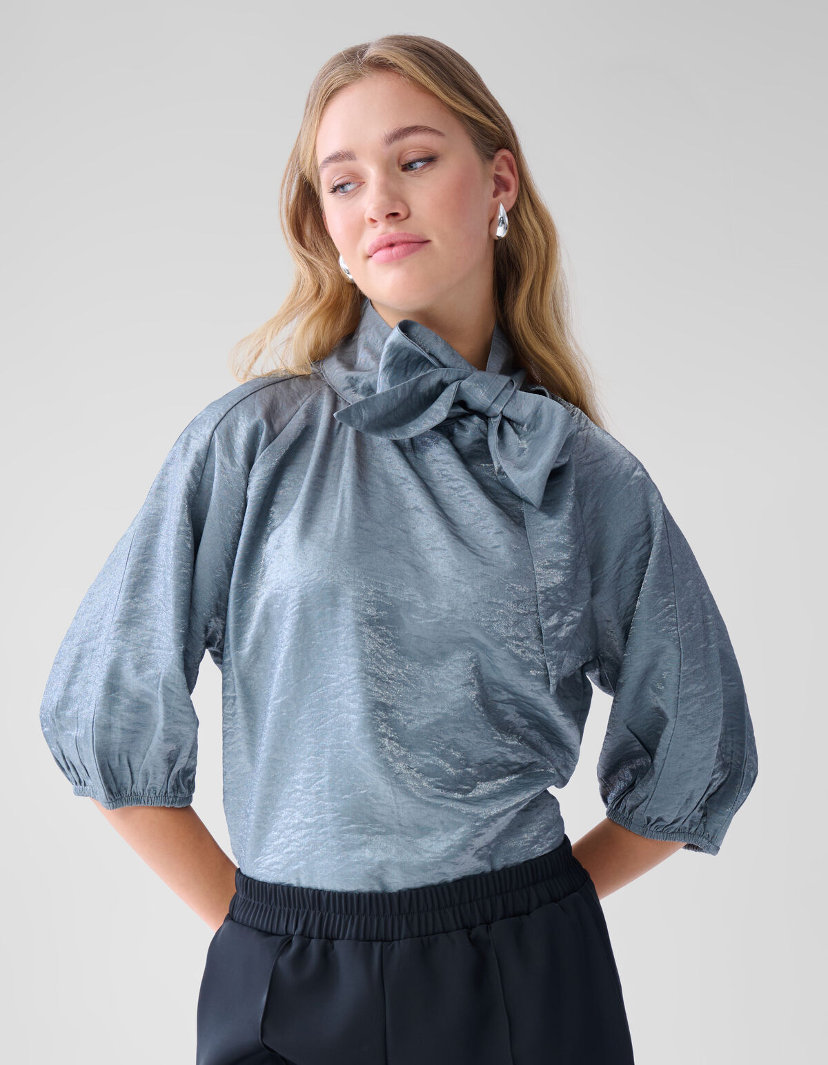 Shine Blouse Donkergrijs SHOEBY WOMEN
