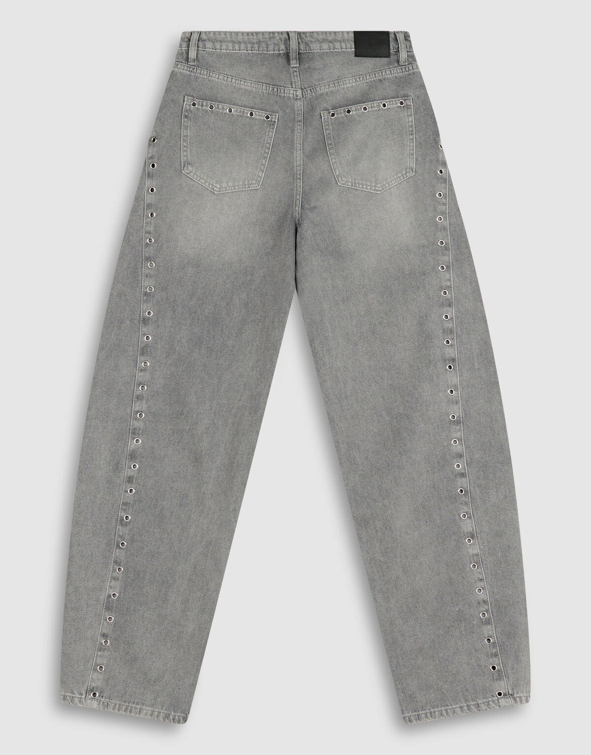 Eyelet Barrel Fit Jeans Grijs SHOEBY WOMEN