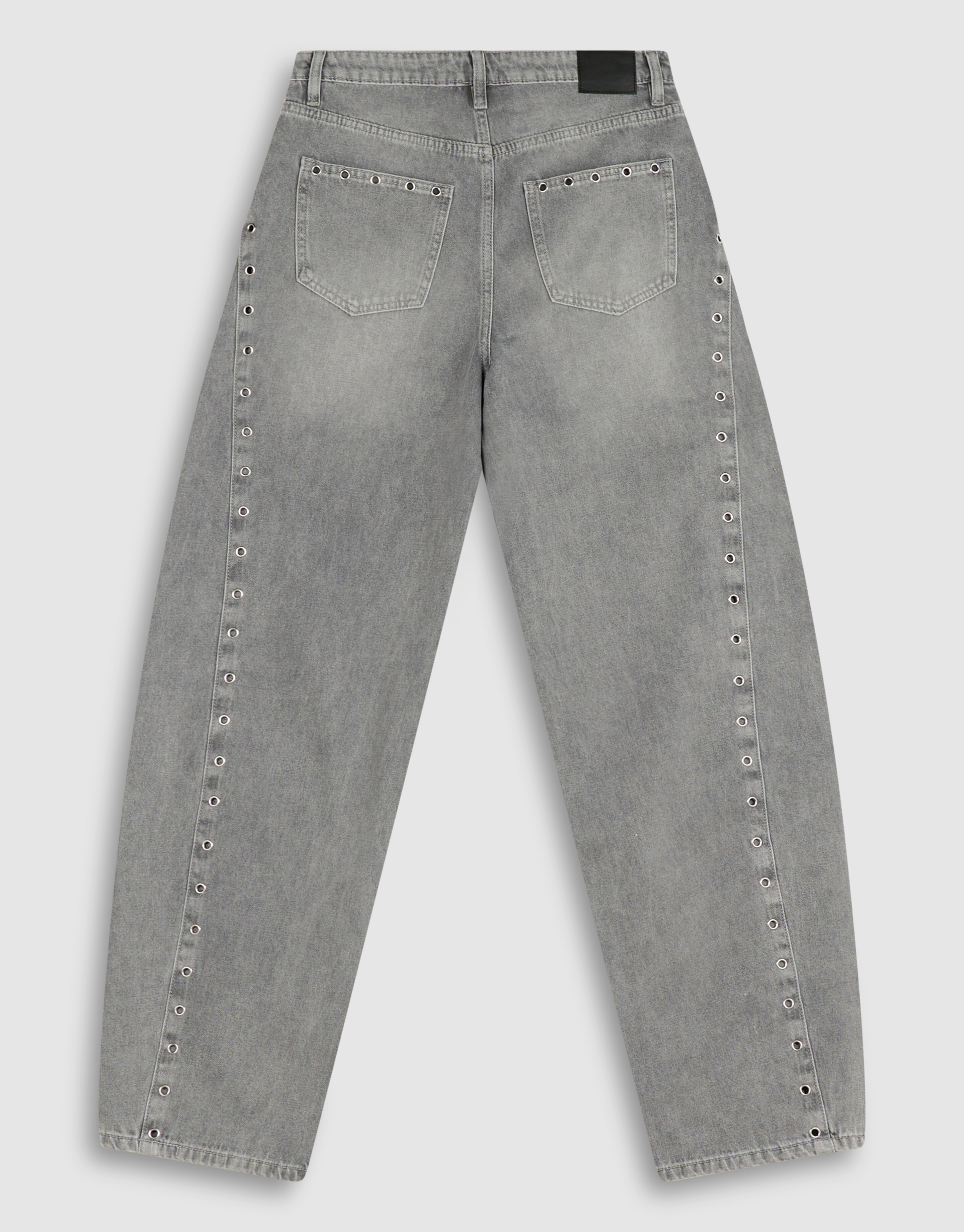 Eyelet Barrel Fit Jeans Grijs SHOEBY WOMEN