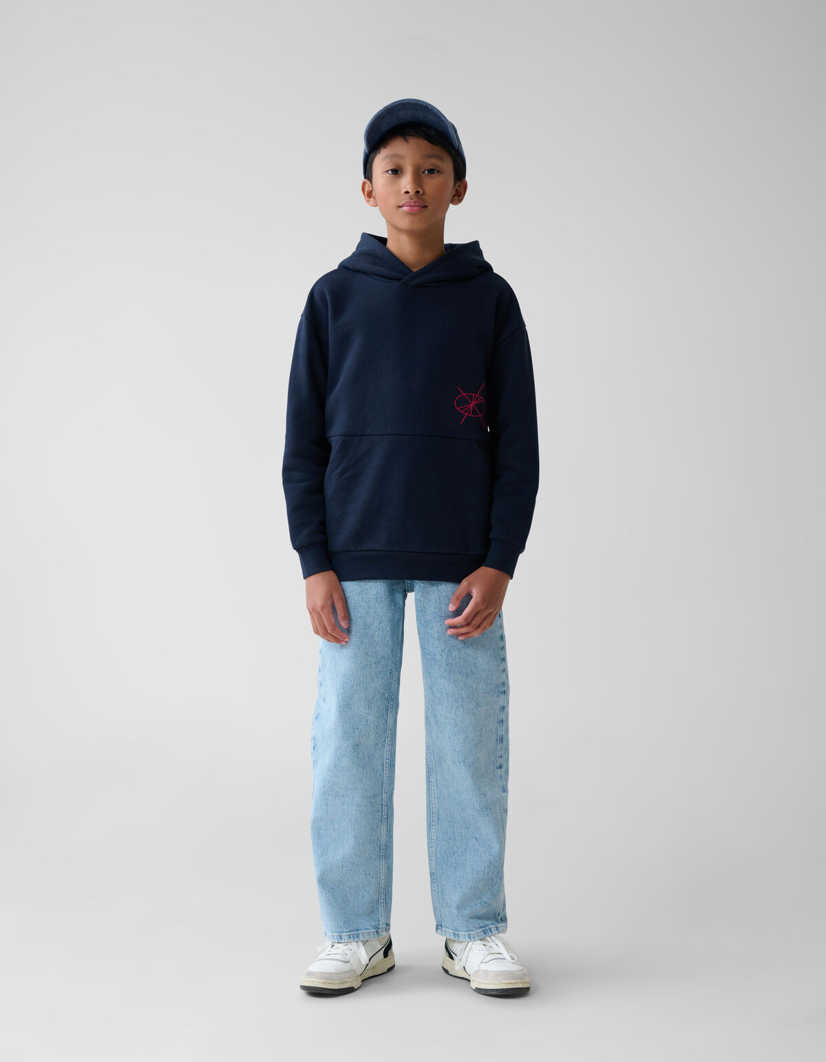 Artwork Hoodie Donkerblauw SHOEBY BOYS