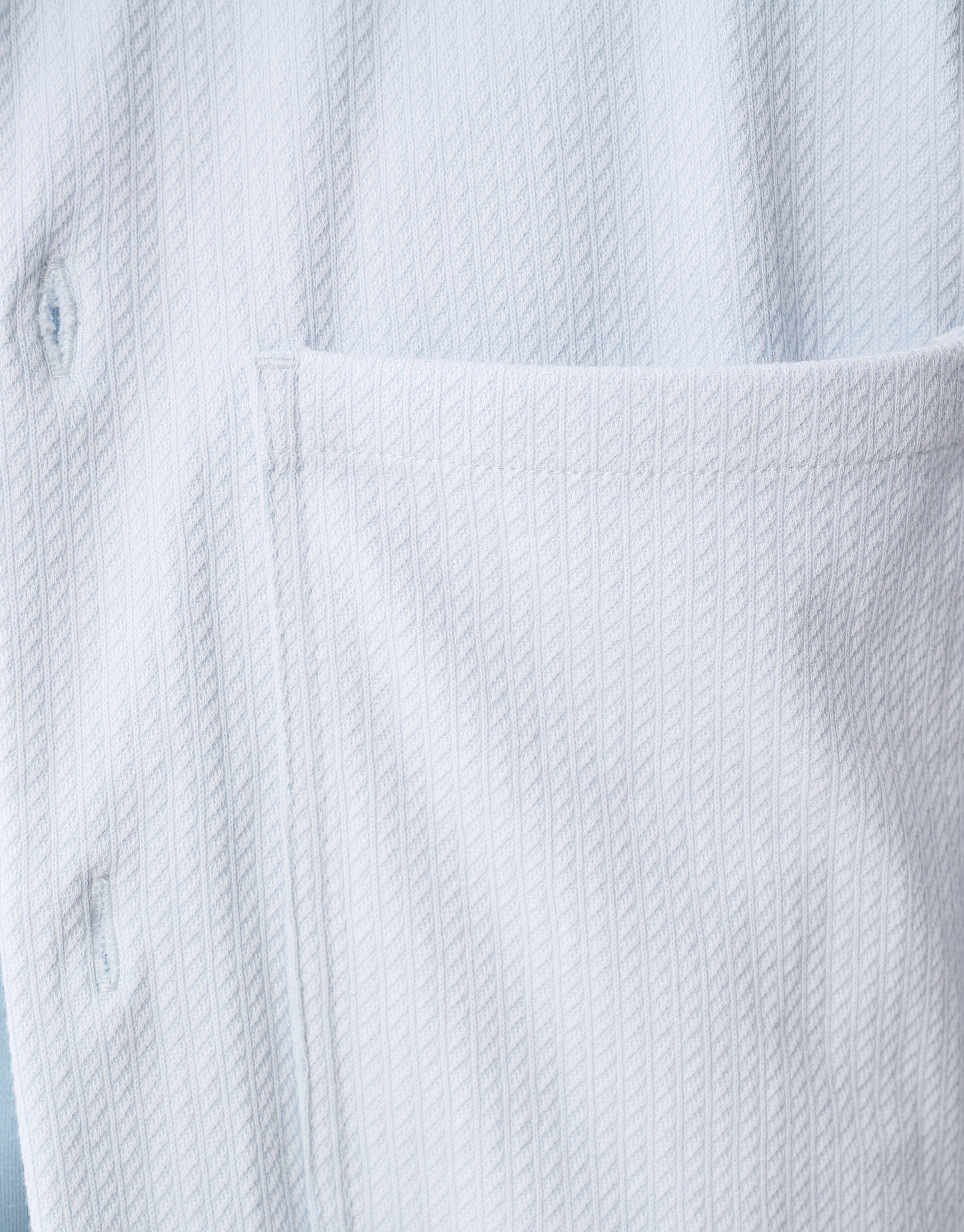 Structuur Overshirt Lichtblauw SHOEBY MEN