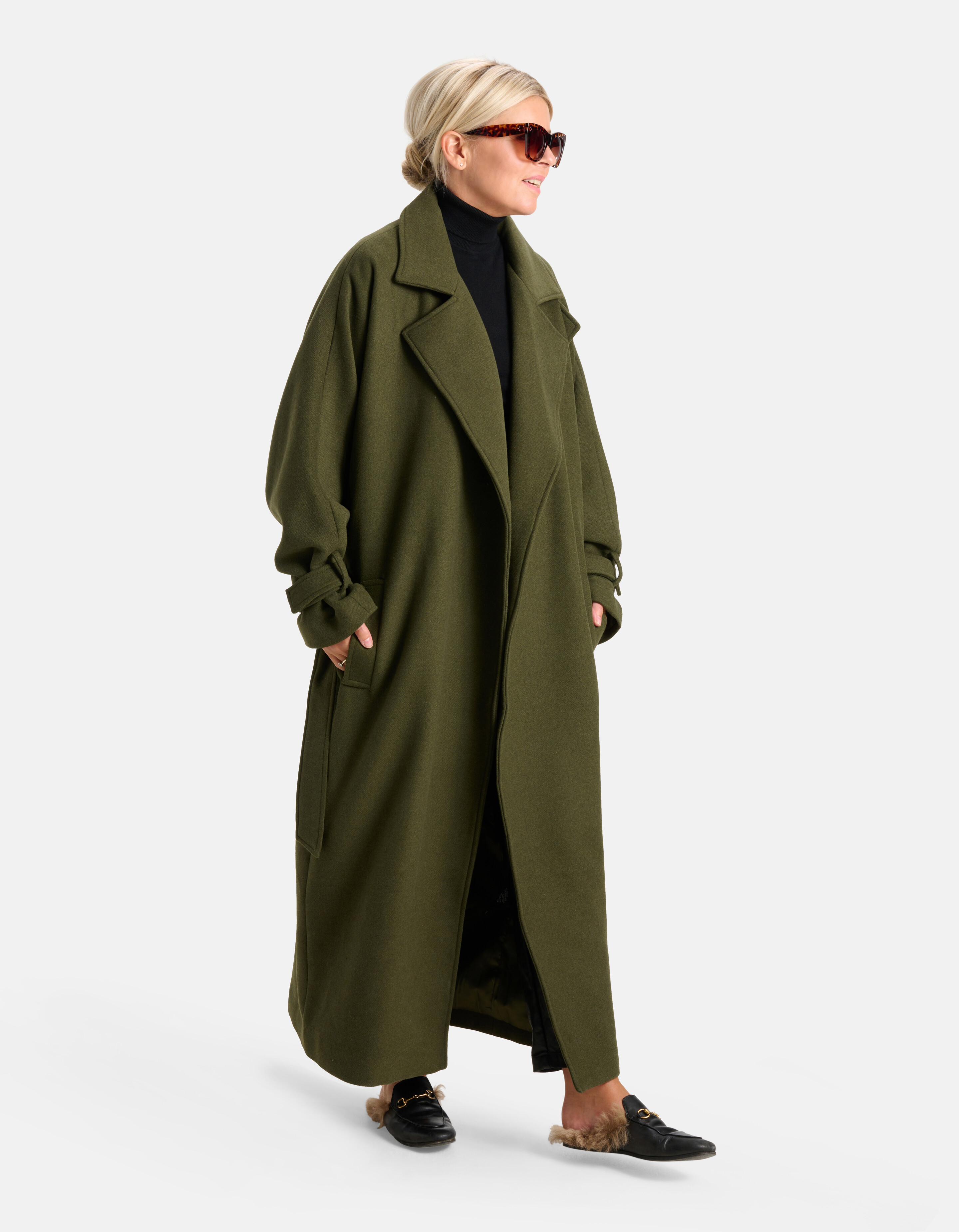 Mantel Jas Donkergroen By Lonneke SHOEBY WOMEN