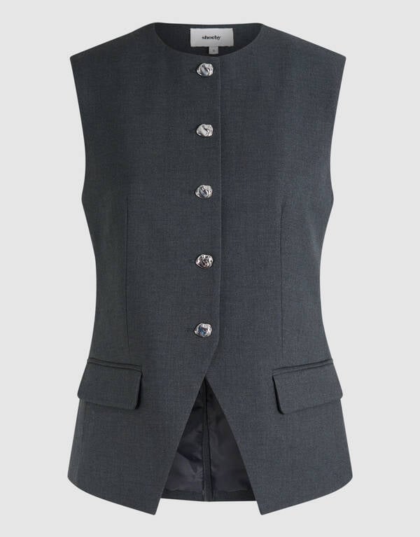 Gilet Donkergrijs SHOEBY WOMEN