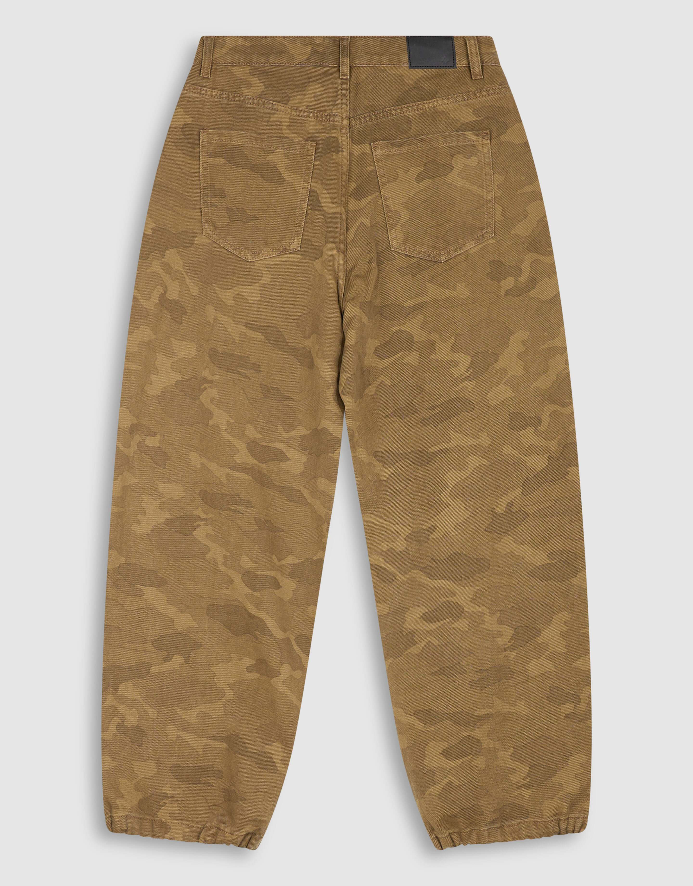 Camo Baggy Fit Jeans Bruin SHOEBY WOMEN