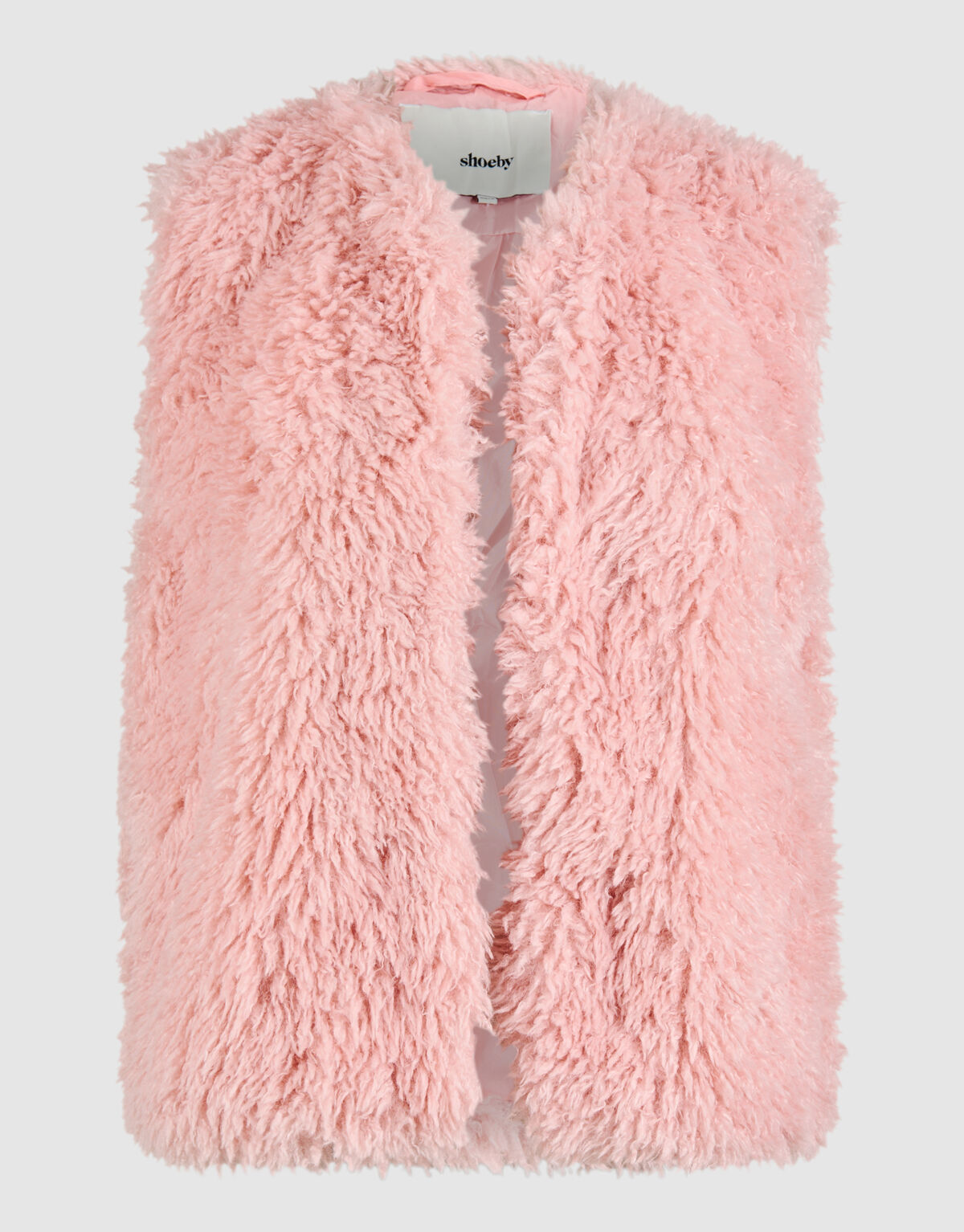 Teddy Fur Gilet Lichtroze SHOEBY WOMEN