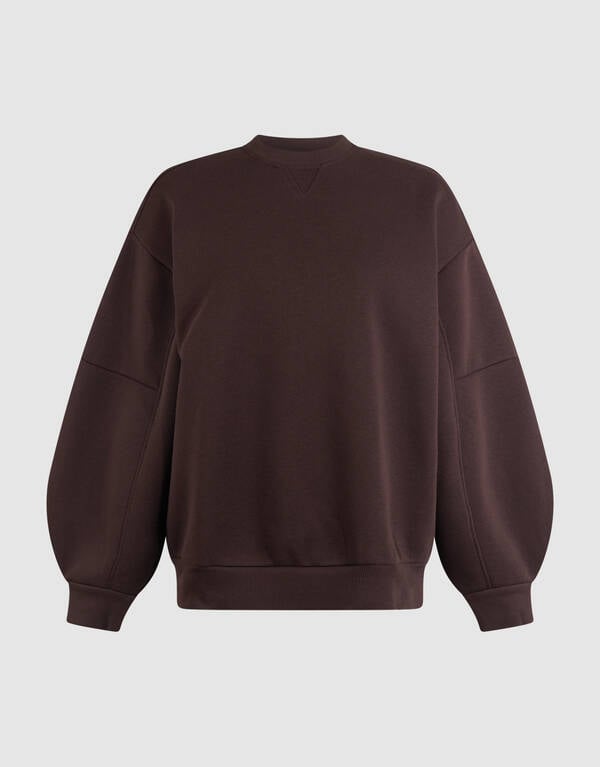 Big Sleeve Sweater Donkerbruin SHOEBY WOMEN