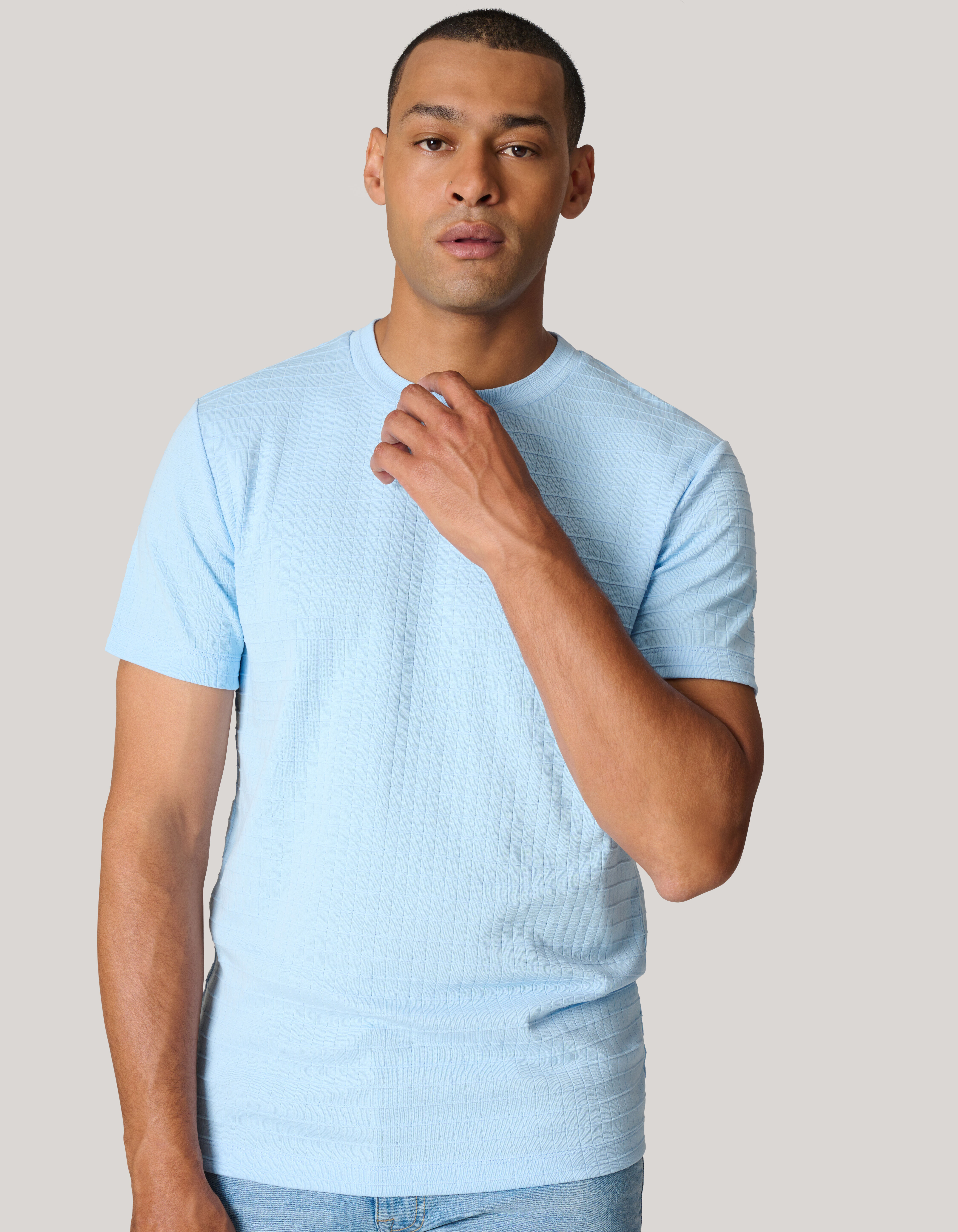 Shirt lichtblauw best sale