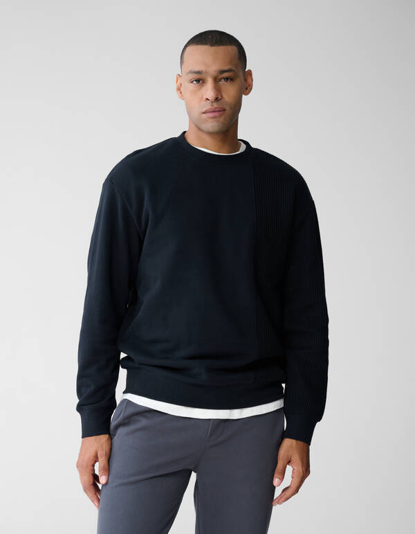 Mixed Sweater Zwart SHOEBY MEN