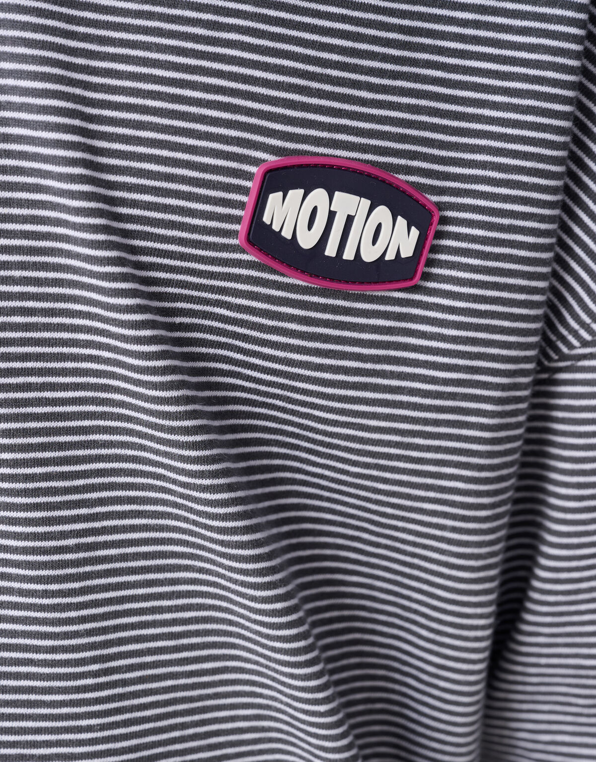 Stripe Artwork T-Shirt Zwart/Wit SHOEBY BOYS