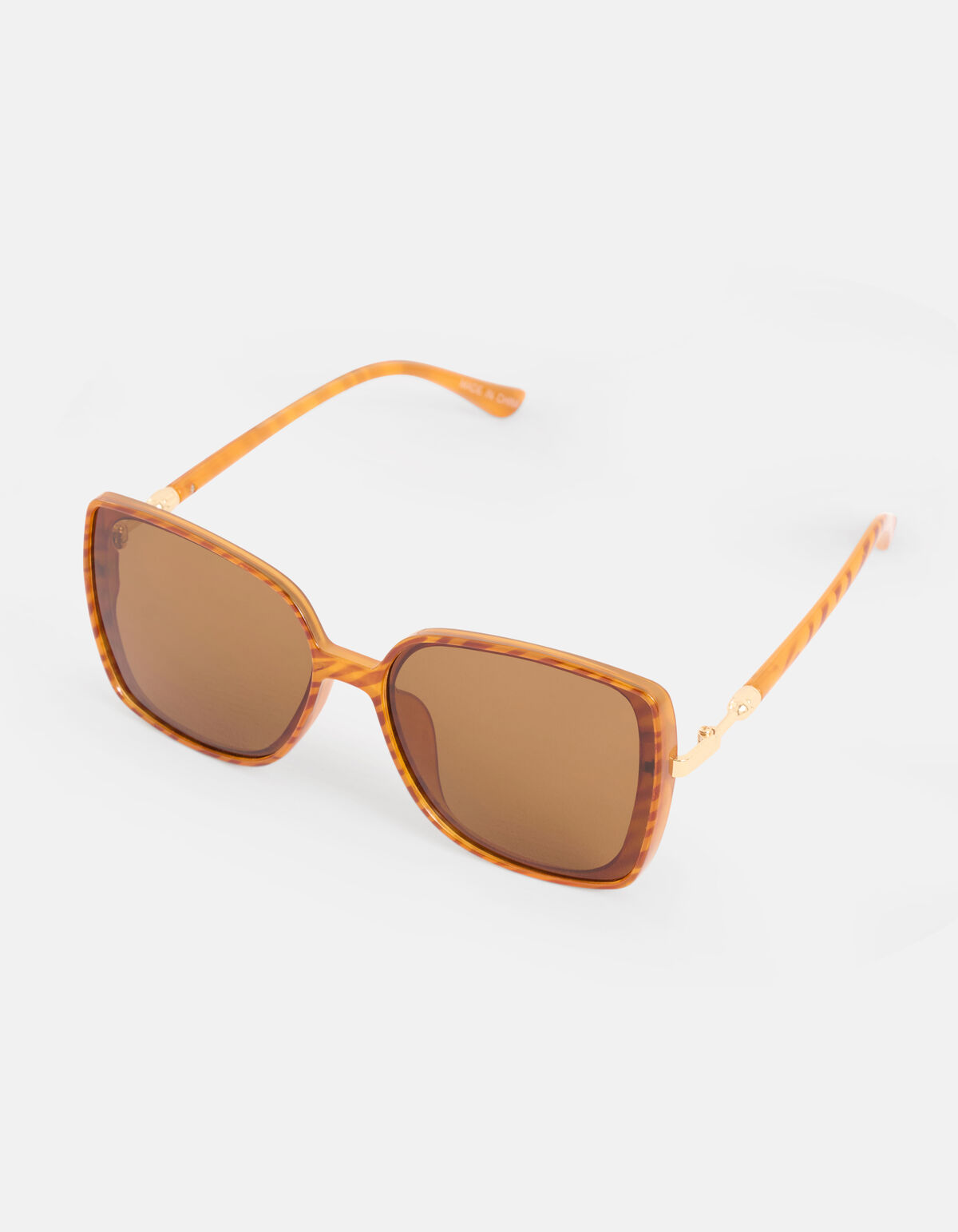 Grote Havana Zonnebril Bruin SHOEBY ACCESSOIRES