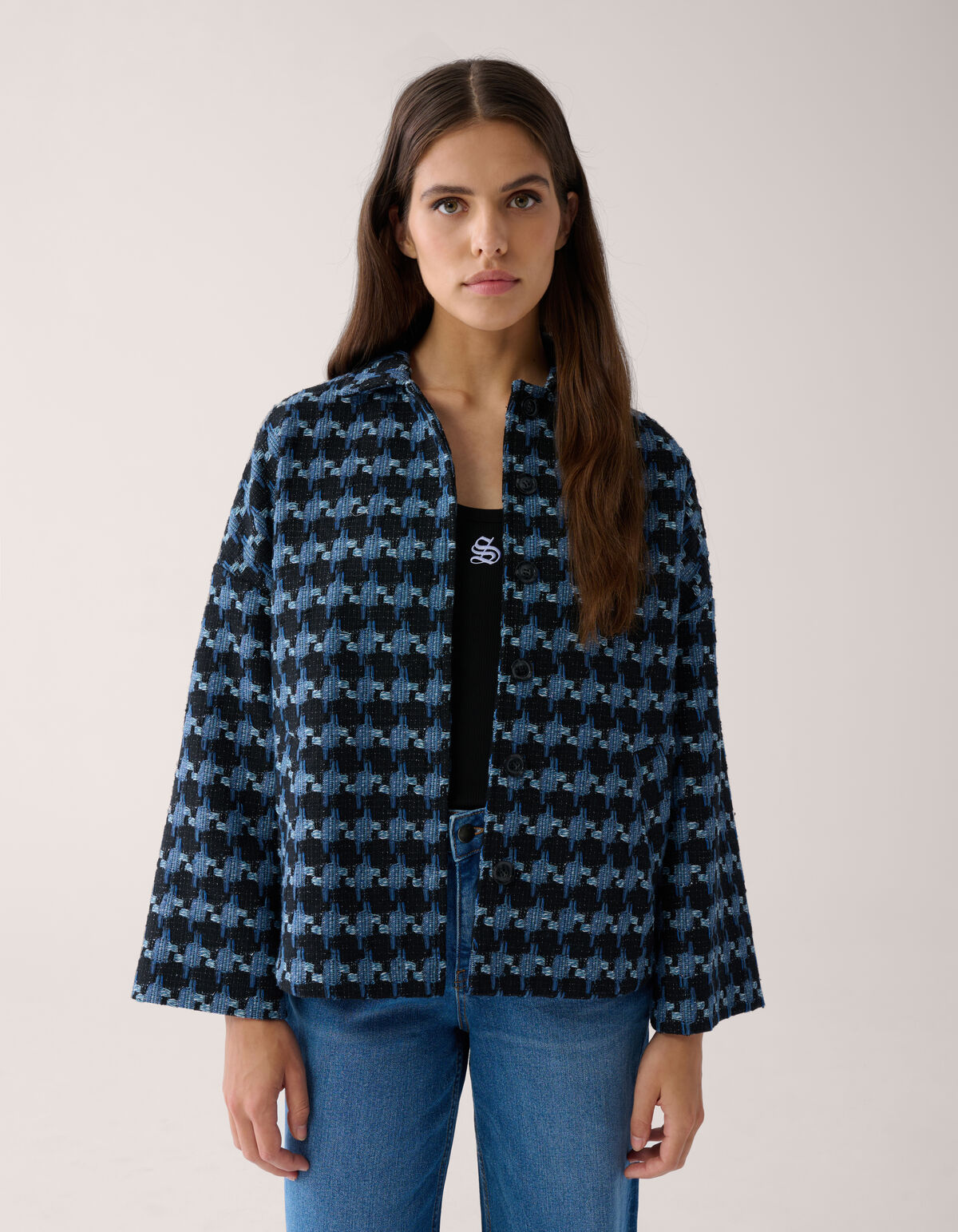 Jacquard Jack Blauw By Mieke SHOEBY WOMEN