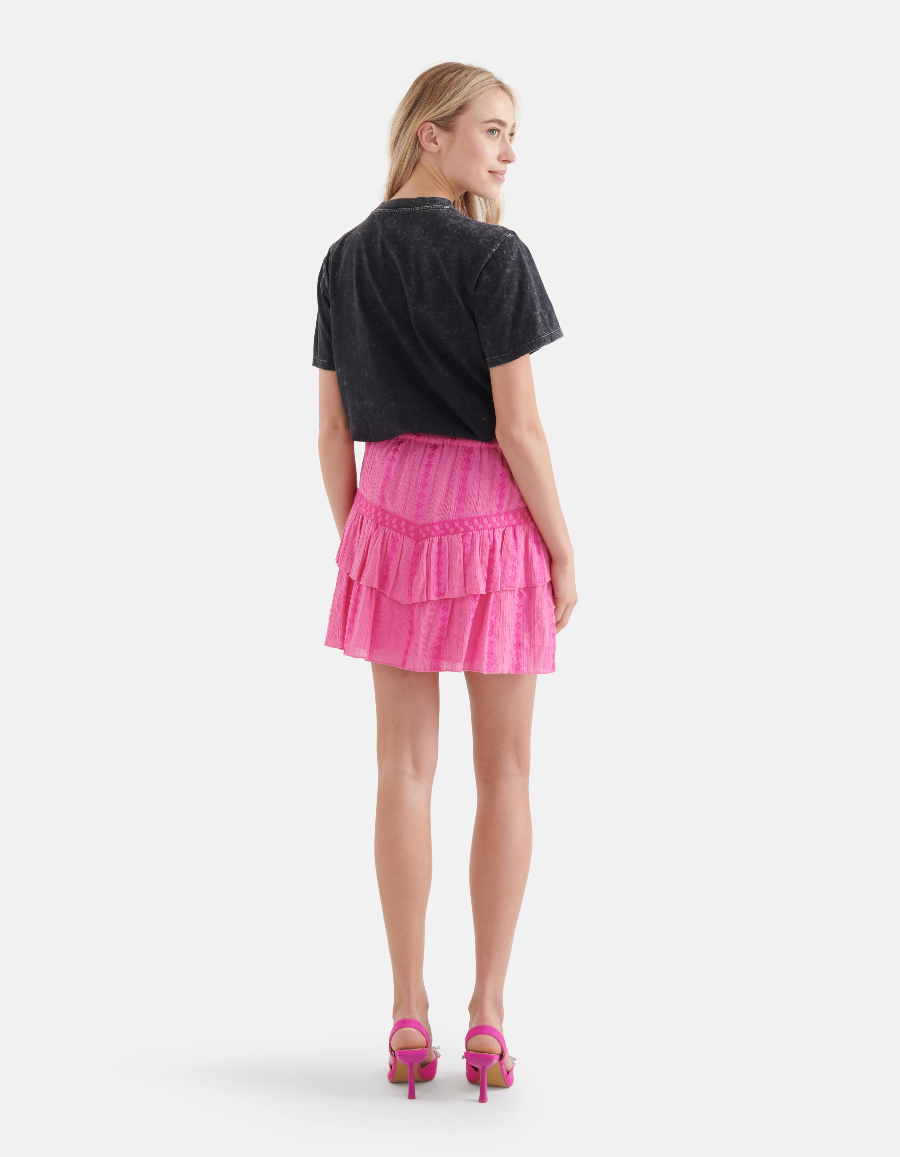 Tape Detail Rok Roze SHOEBY WOMEN