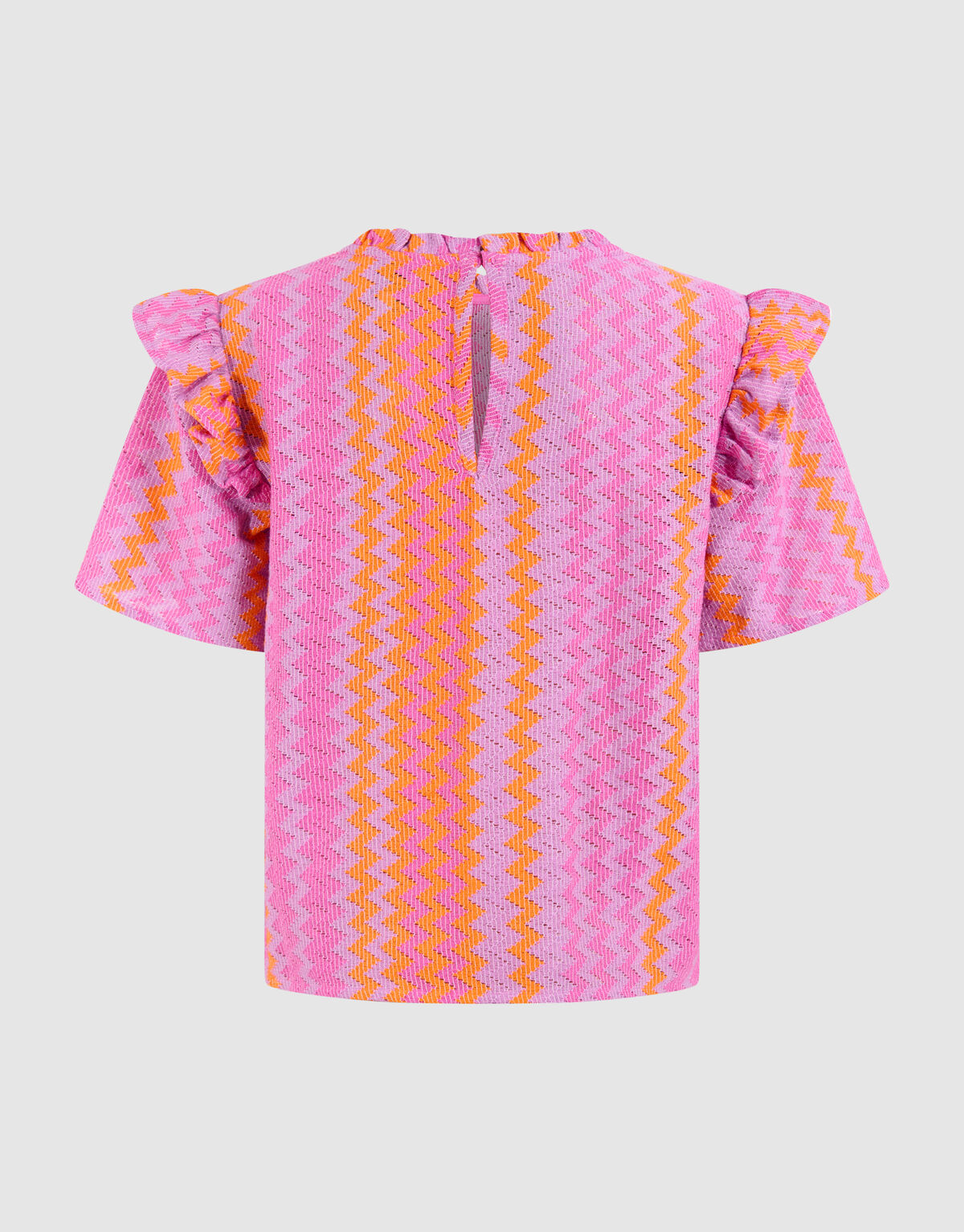 Zigzag Crochet Top Paars SHOEBY GIRLS