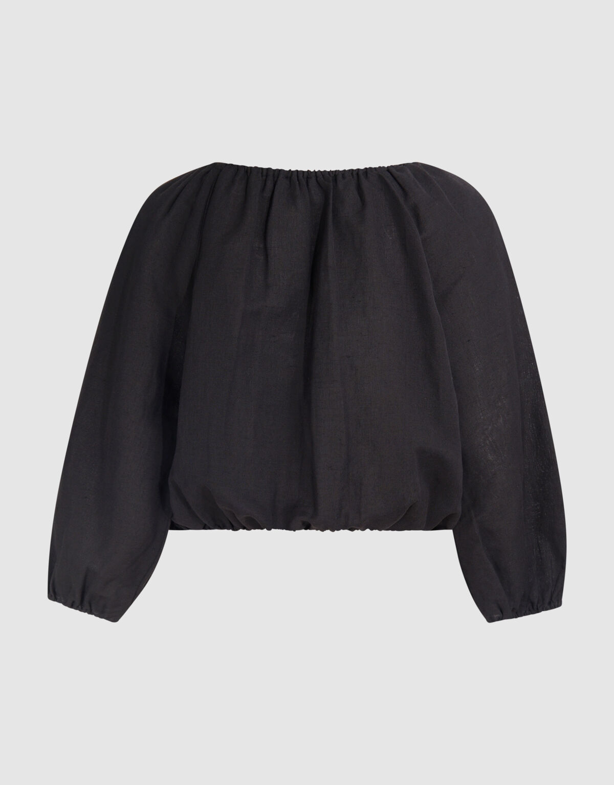 Linnen Blouse Zwart By Mieke SHOEBY WOMEN