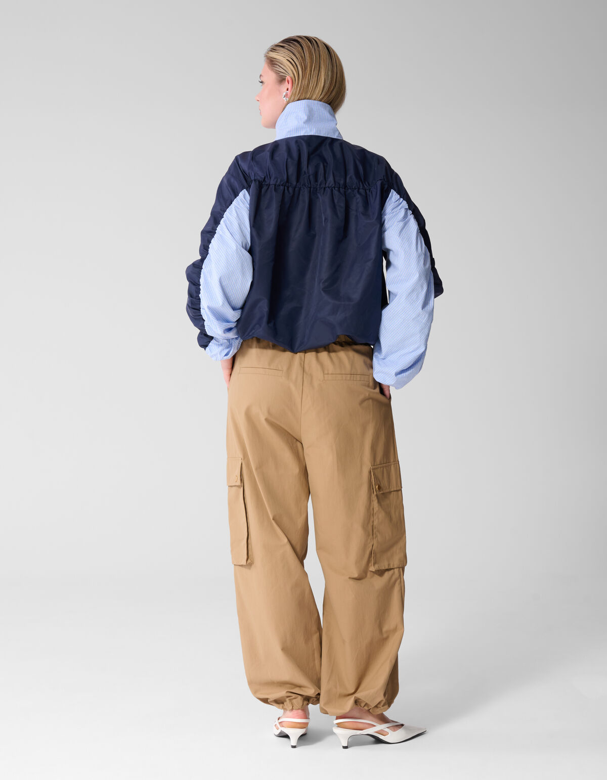Loose Fit Cargo Broek Zand SHOEBY WOMEN