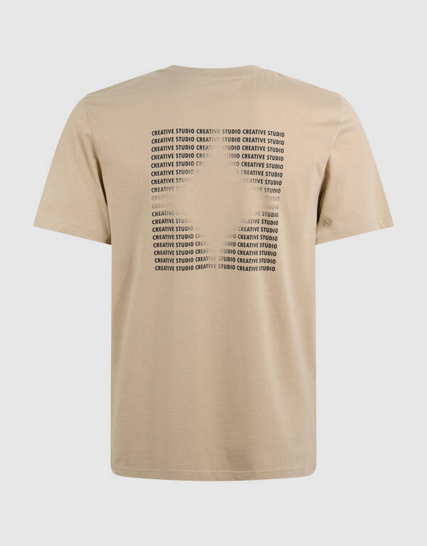 Tekst Artwork T-shirt Zand SHOEBY MEN