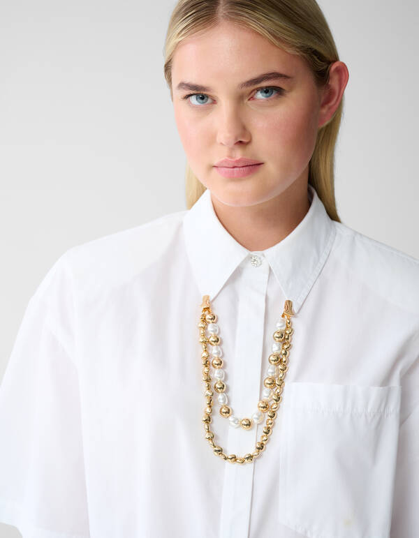 Multi Parel/Heart Clip Goud SHOEBY ACCESSOIRES