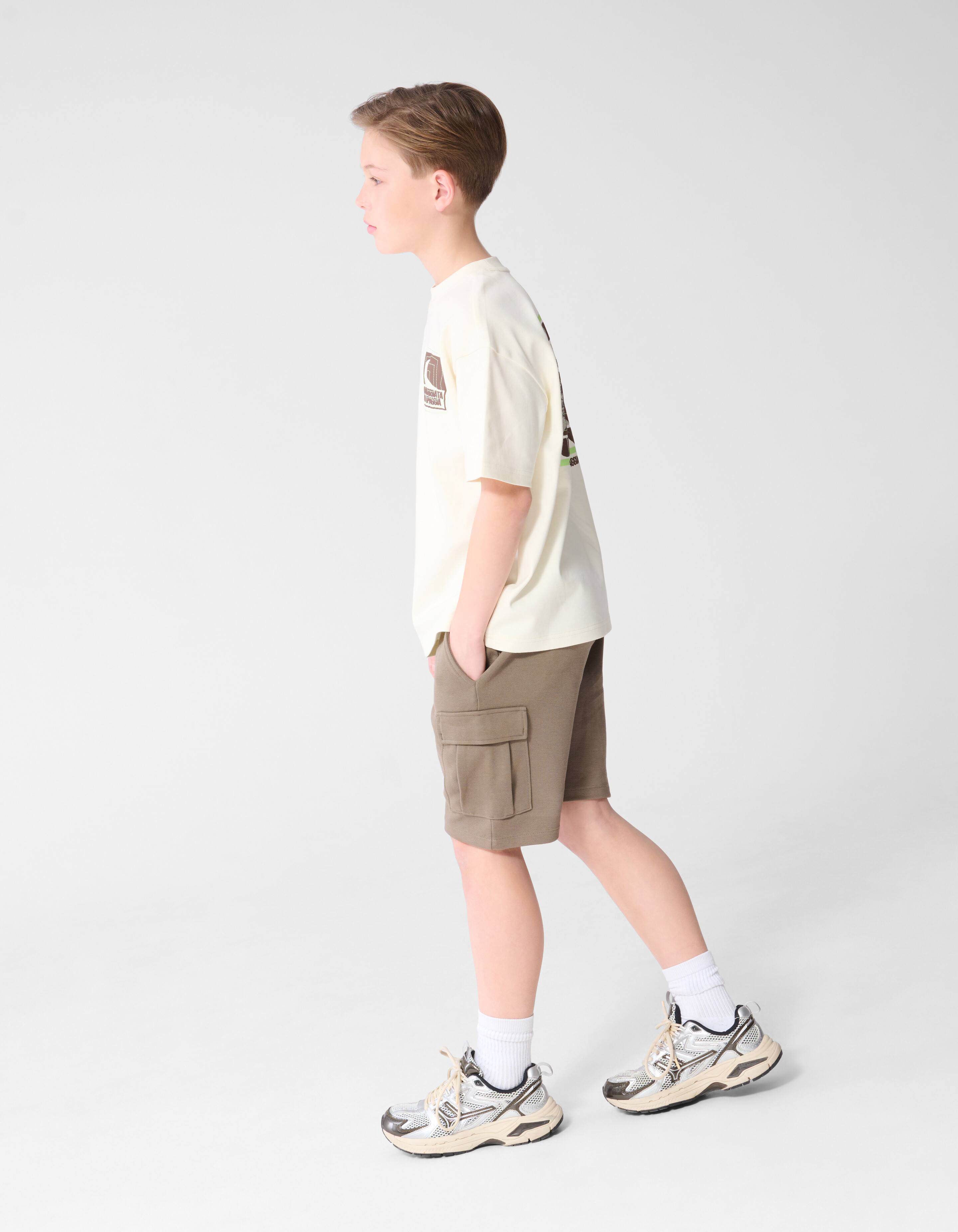 Cargo Pique Short Taupe SHOEBY BOYS