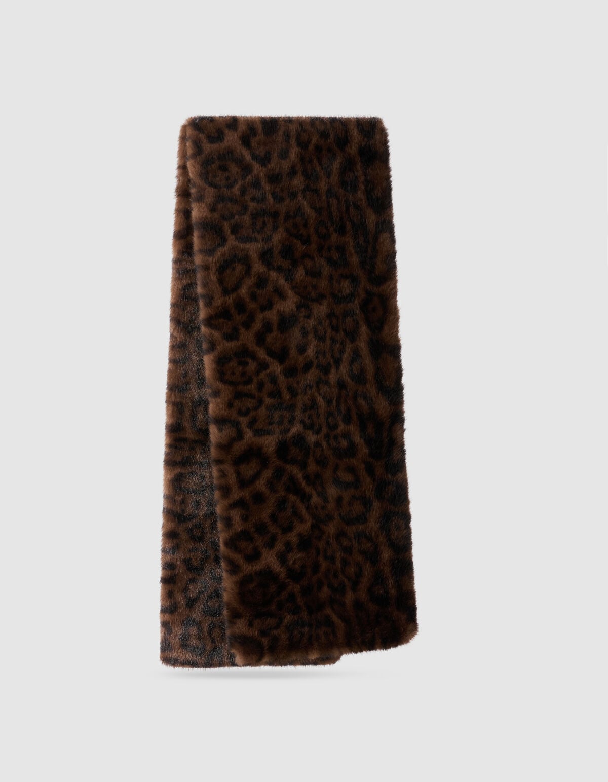 Leopard Faux Fur Sjaal Bruin SHOEBY ACCESSOIRES