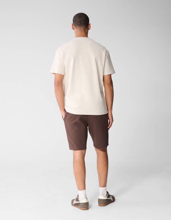 Basis Relaxed Fit T-shirt Beige SHOEBY MEN