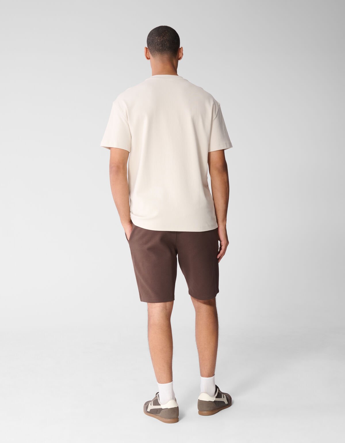 Basis Relaxed Fit T-shirt Beige SHOEBY MEN