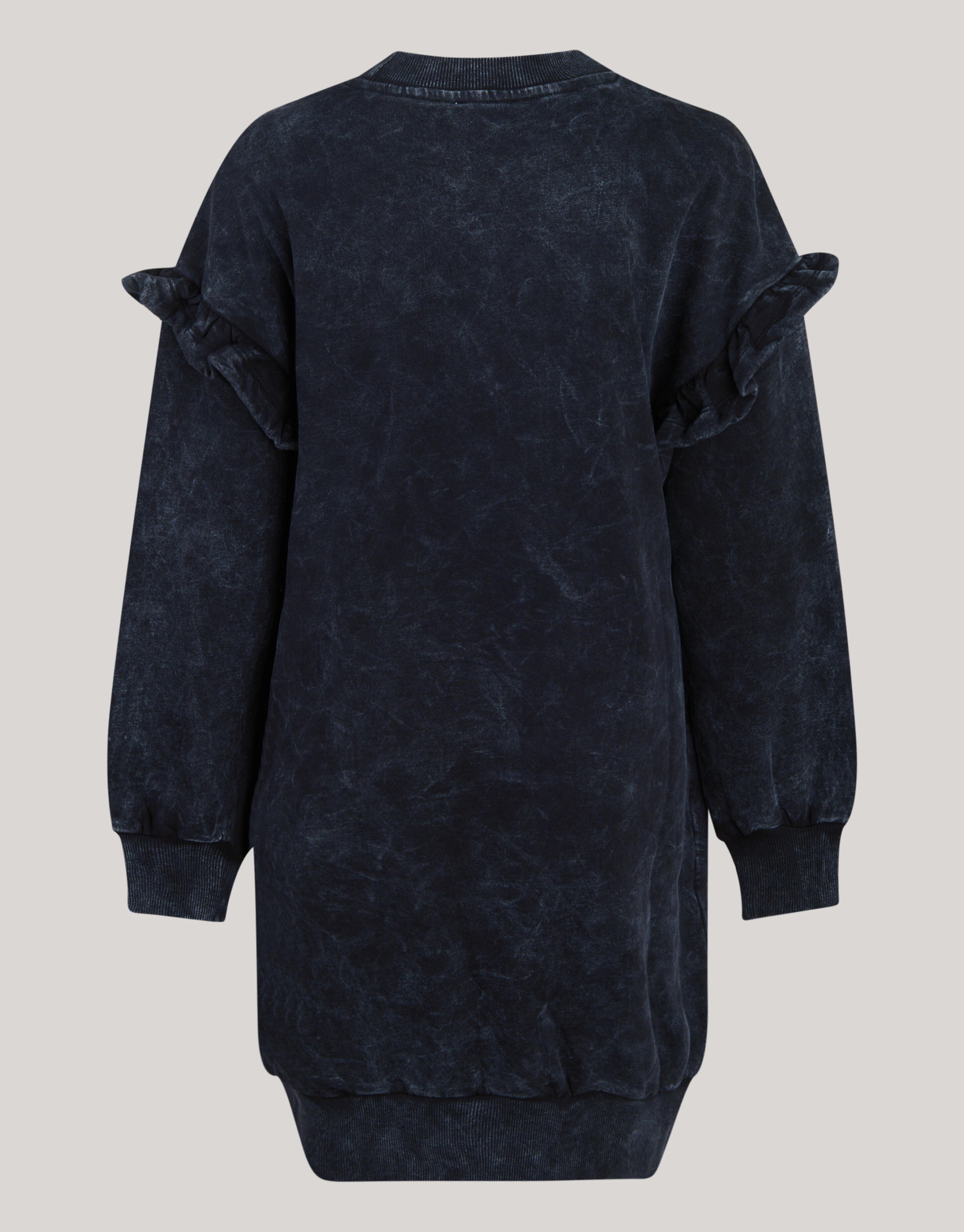 Washed Sweater Jurk Donkergrijs SHOEBY GIRLS