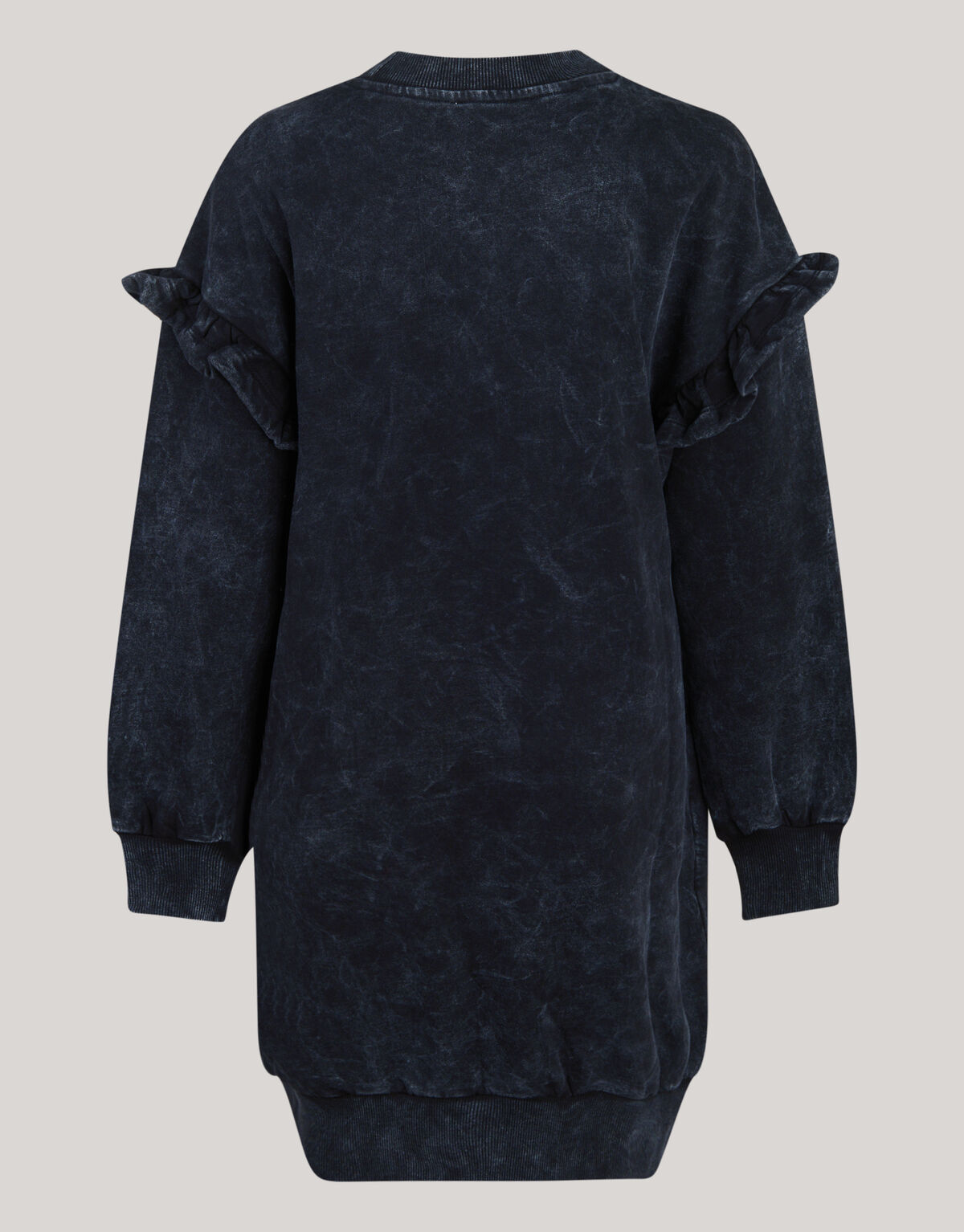 Washed Sweater Jurk Donkergrijs SHOEBY GIRLS