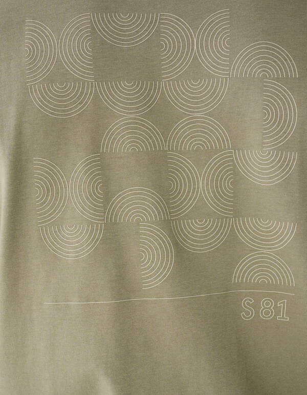 Wave Artwork T-shirt Khaki SHOEBY MEN