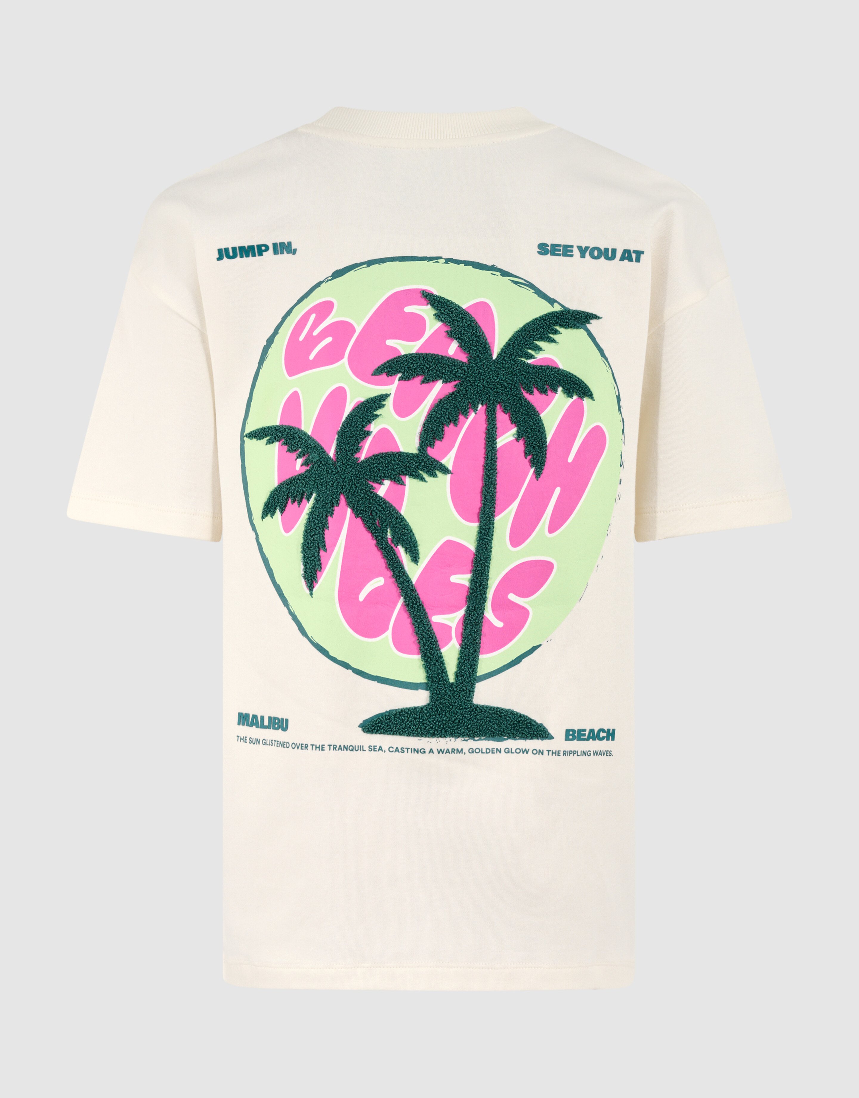 Vibes Artwork T-shirt Gebroken Wit SHOEBY BOYS
