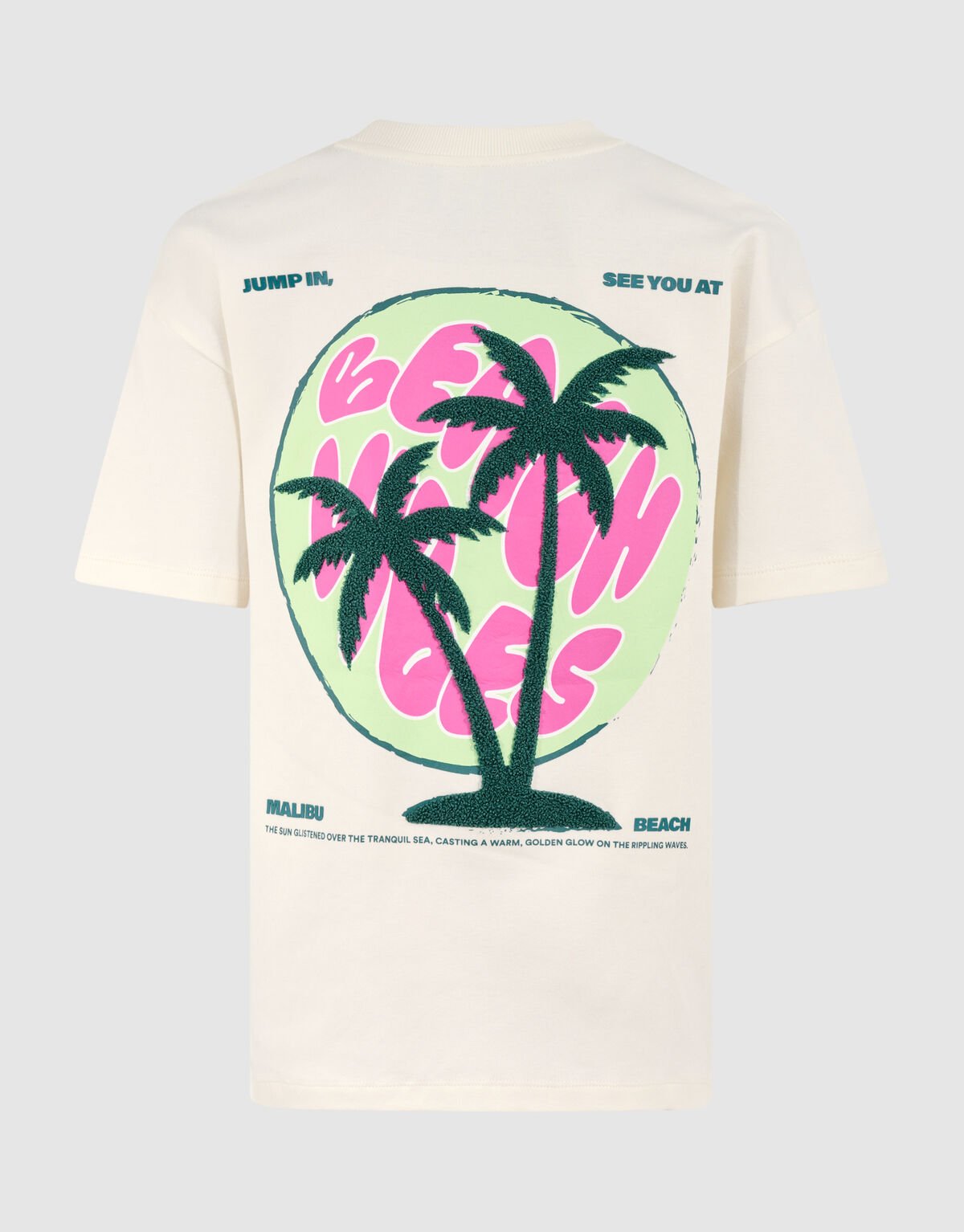 Vibes Artwork T-shirt Gebroken Wit SHOEBY BOYS
