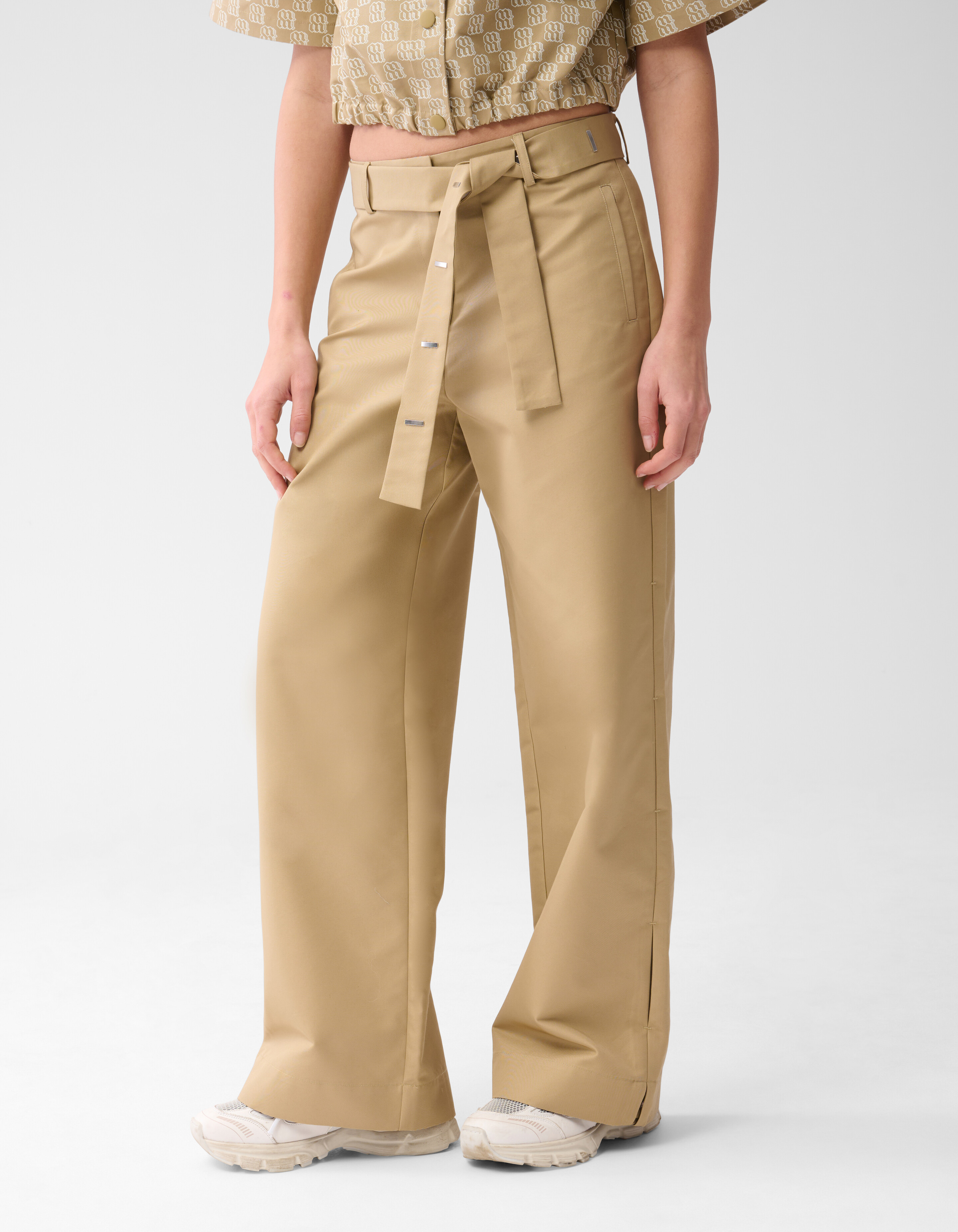Wide Leg Broek Zand By Mieke SHOEBY WOMEN