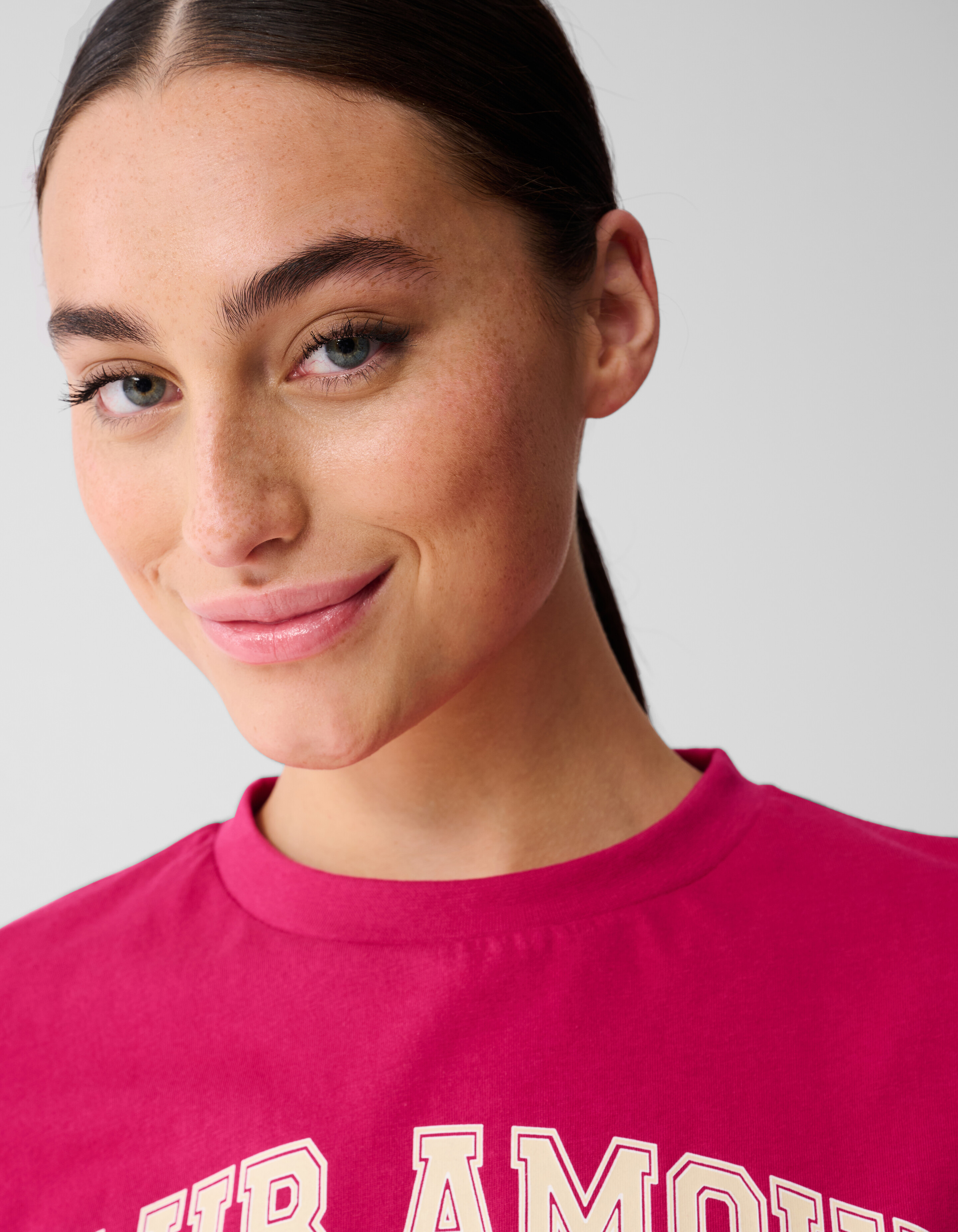 Club Amour T-shirt Roze/Rood SHOEBY WOMEN