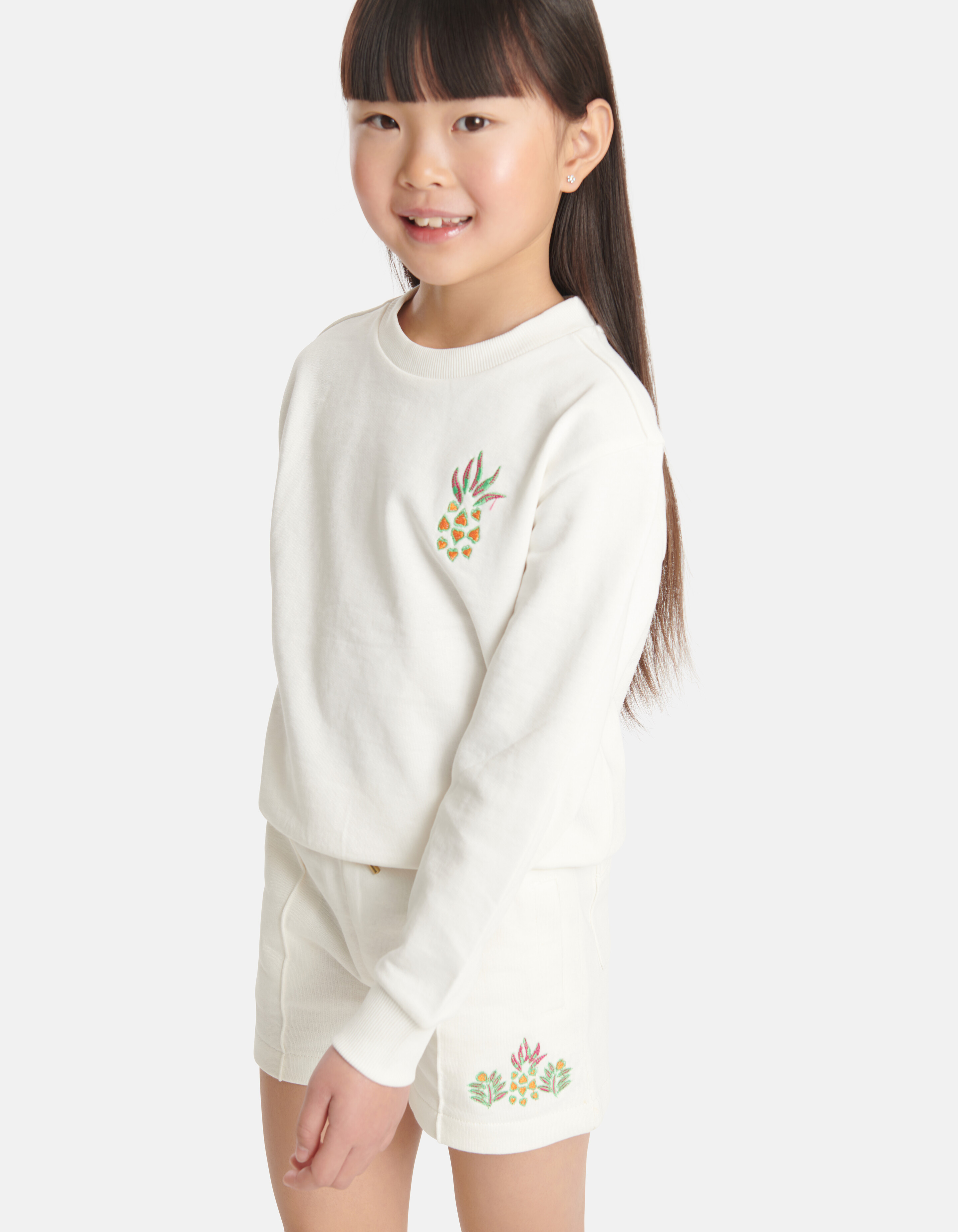 Geborduurde Sweater Gebroken Wit SHOEBY GIRLS