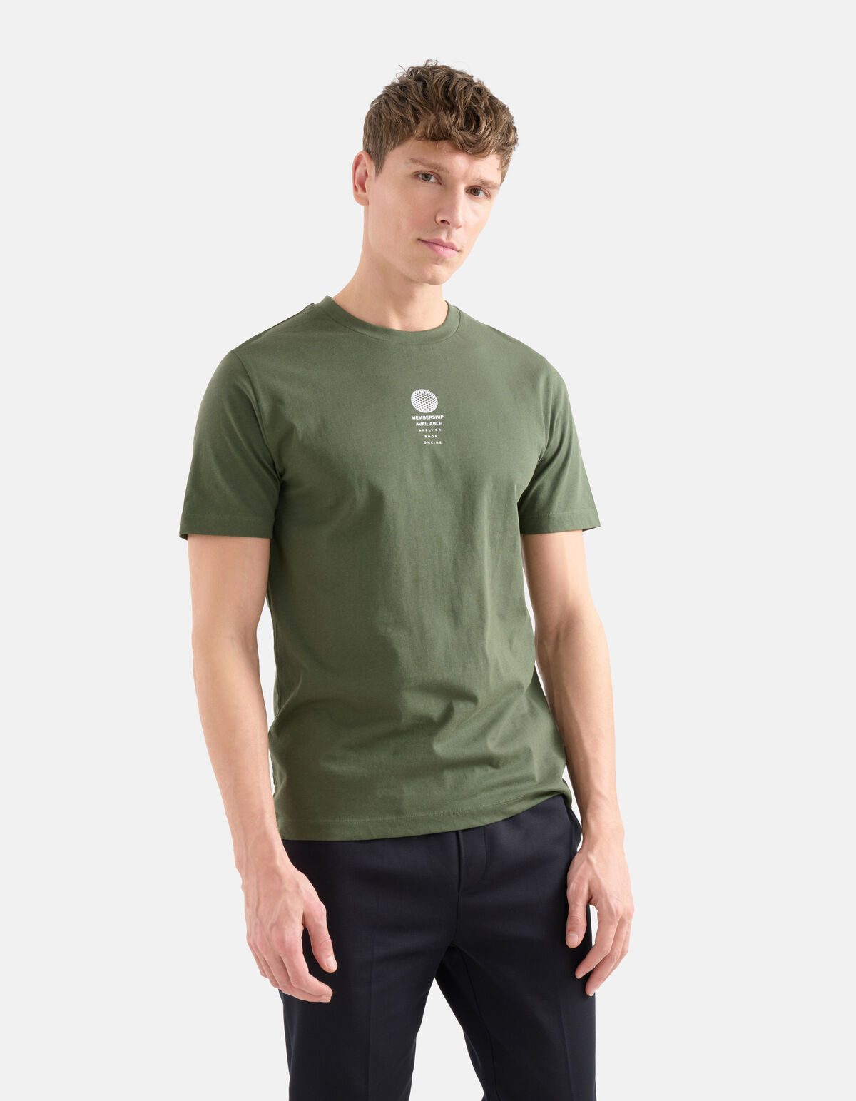 Regular Fit T-shirt Donkergroen SHOEBY MEN