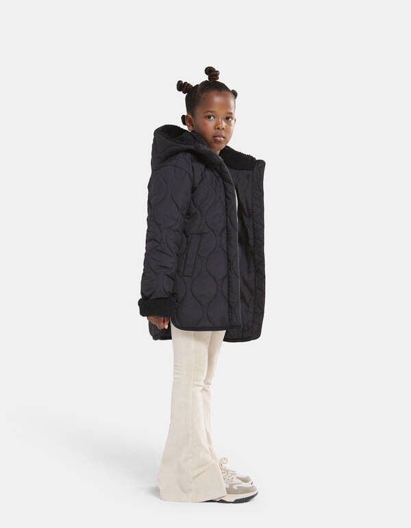 Quilted Short Jas Zwart SHOEBY GIRLS