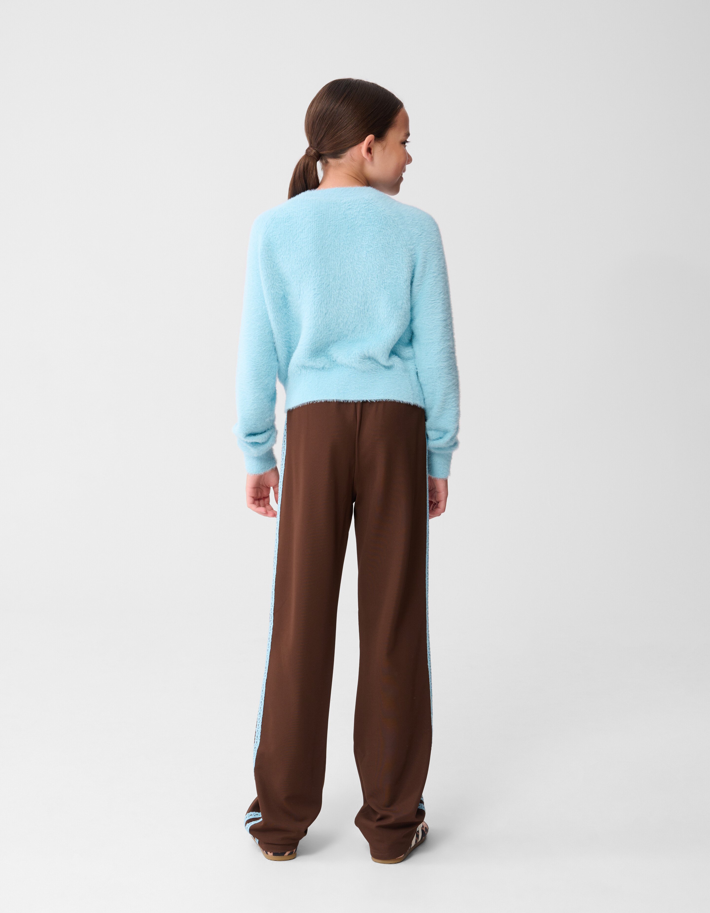 Harig Strik Vest Blauw SHOEBY GIRLS