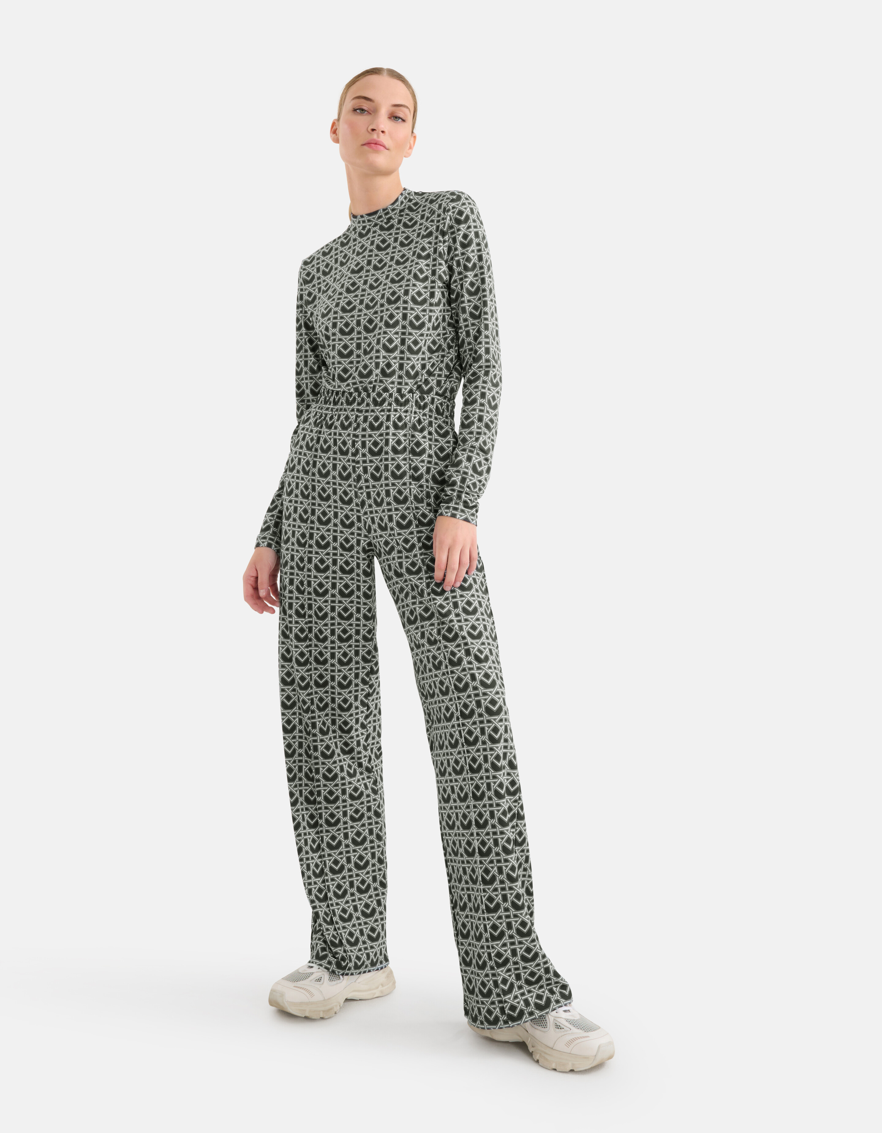 Travel Wide Leg Broek Donkergrijs SHOEBY WOMEN